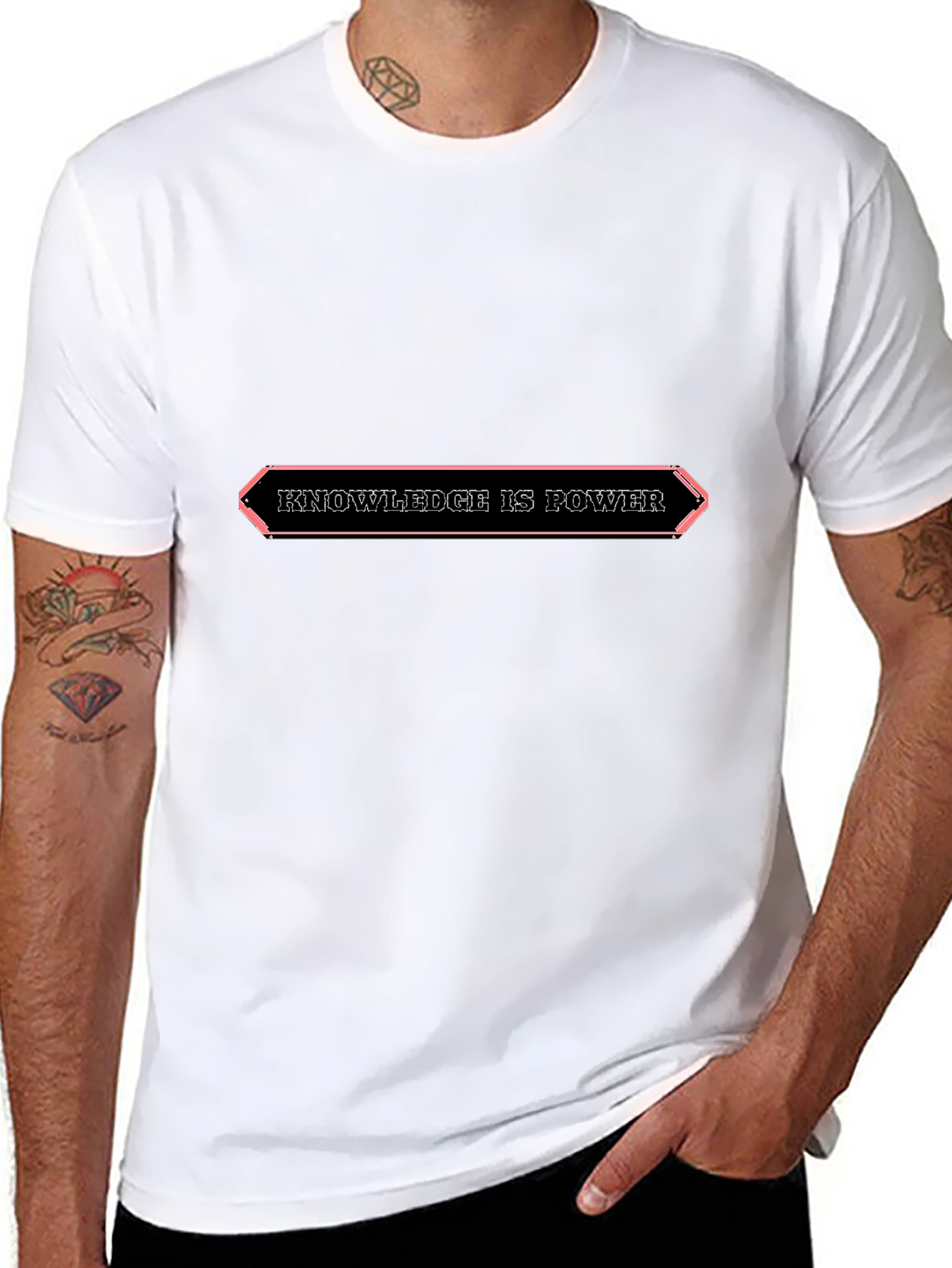 Knowledge is Power Graphic Tee - Black