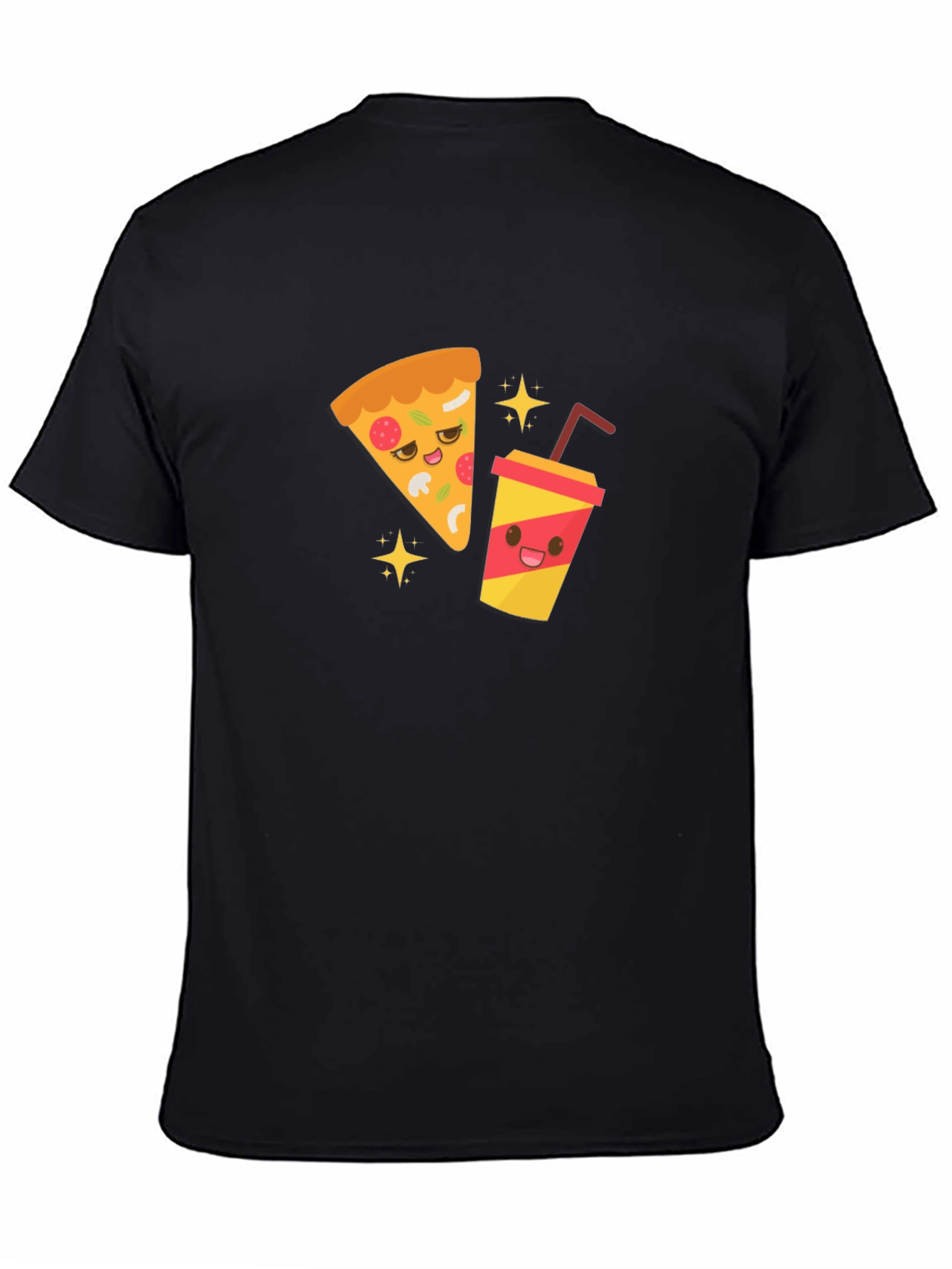 Pizza & Soda Cartoon T-Shirt