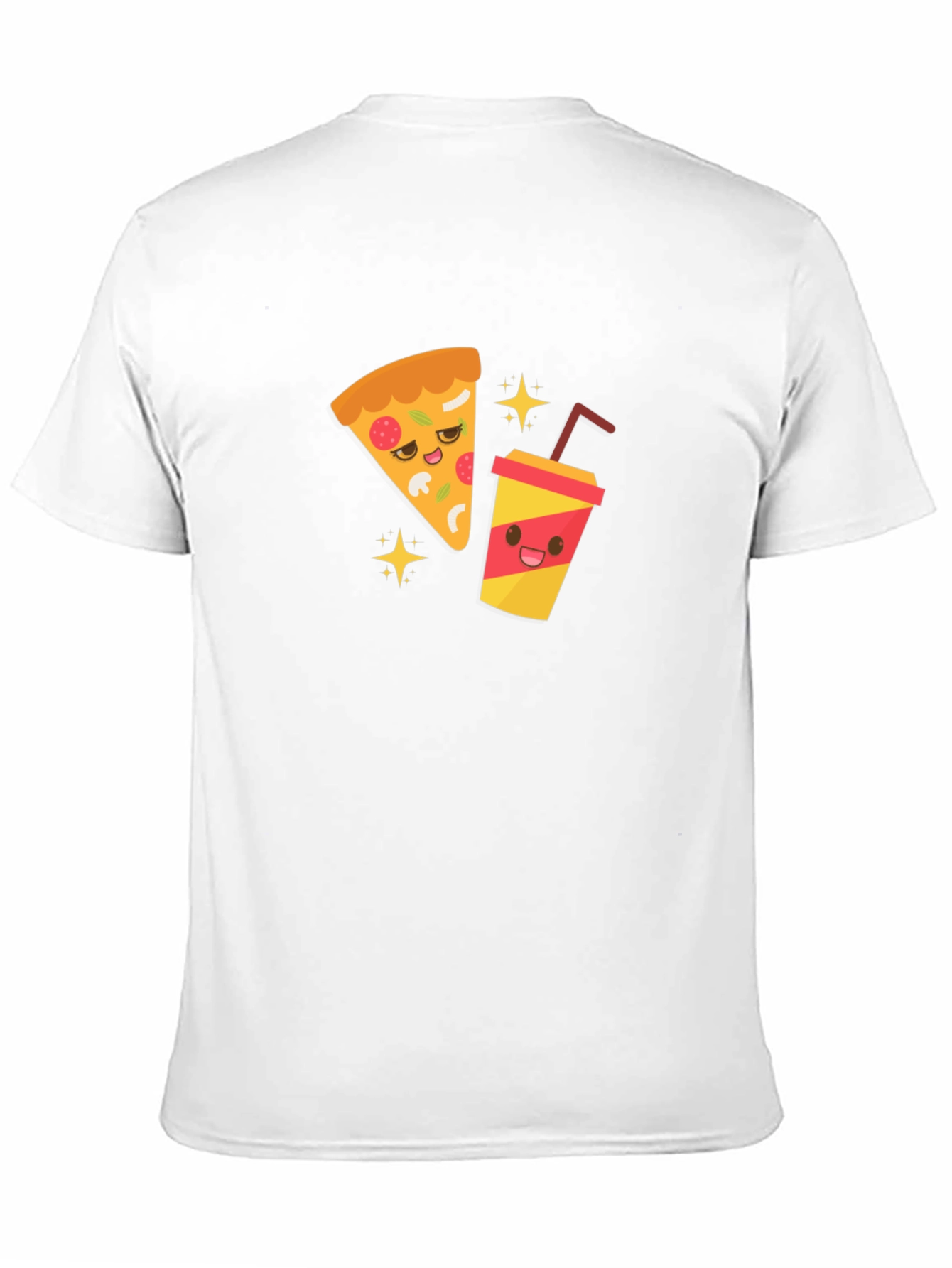 Pizza & Soda Cartoon T-Shirt
