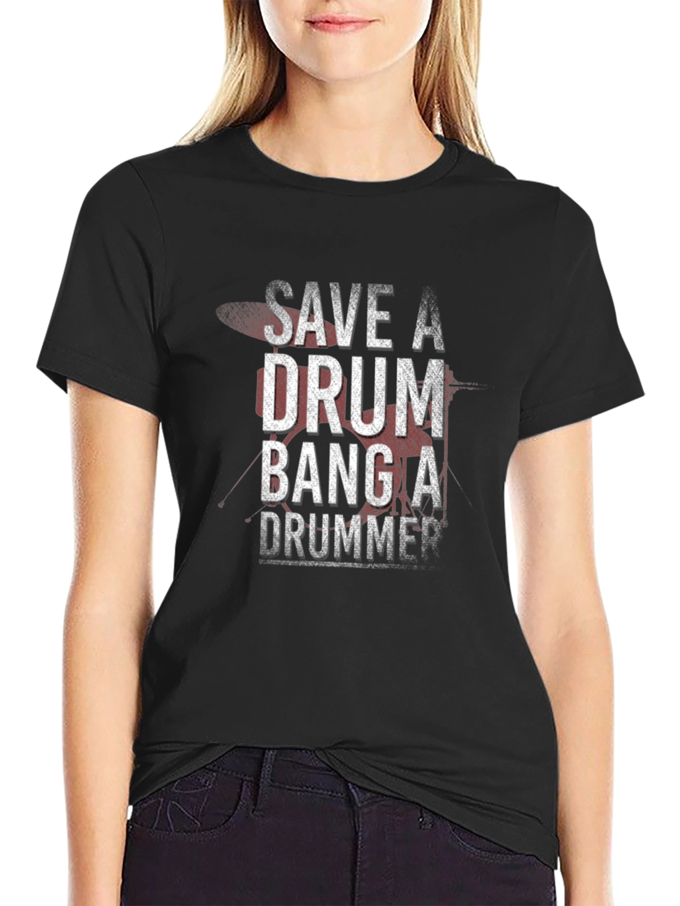 Save a Drum Bang a Drummer T-Shirt