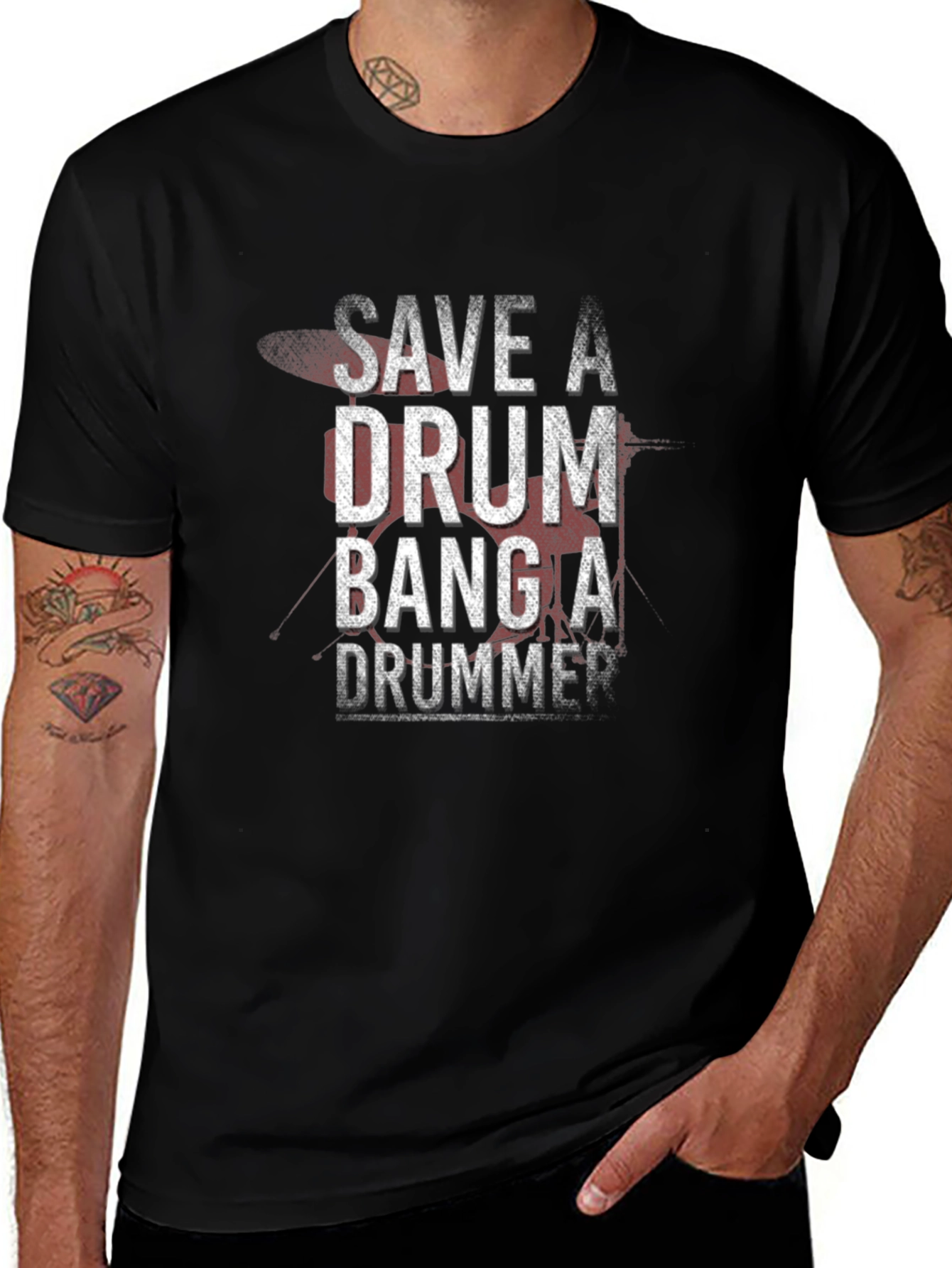 Save a Drum Bang a Drummer T-Shirt