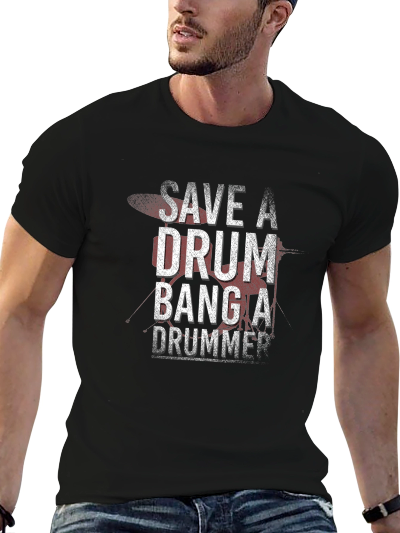 Save a Drum Bang a Drummer T-Shirt
