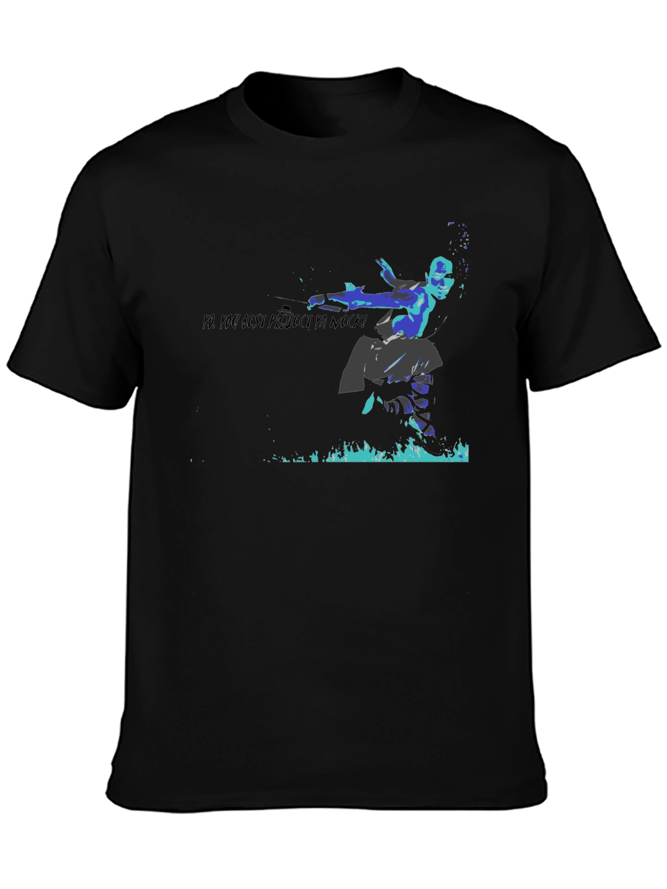Martial Arts Graphic Tee - Black T-Shirt