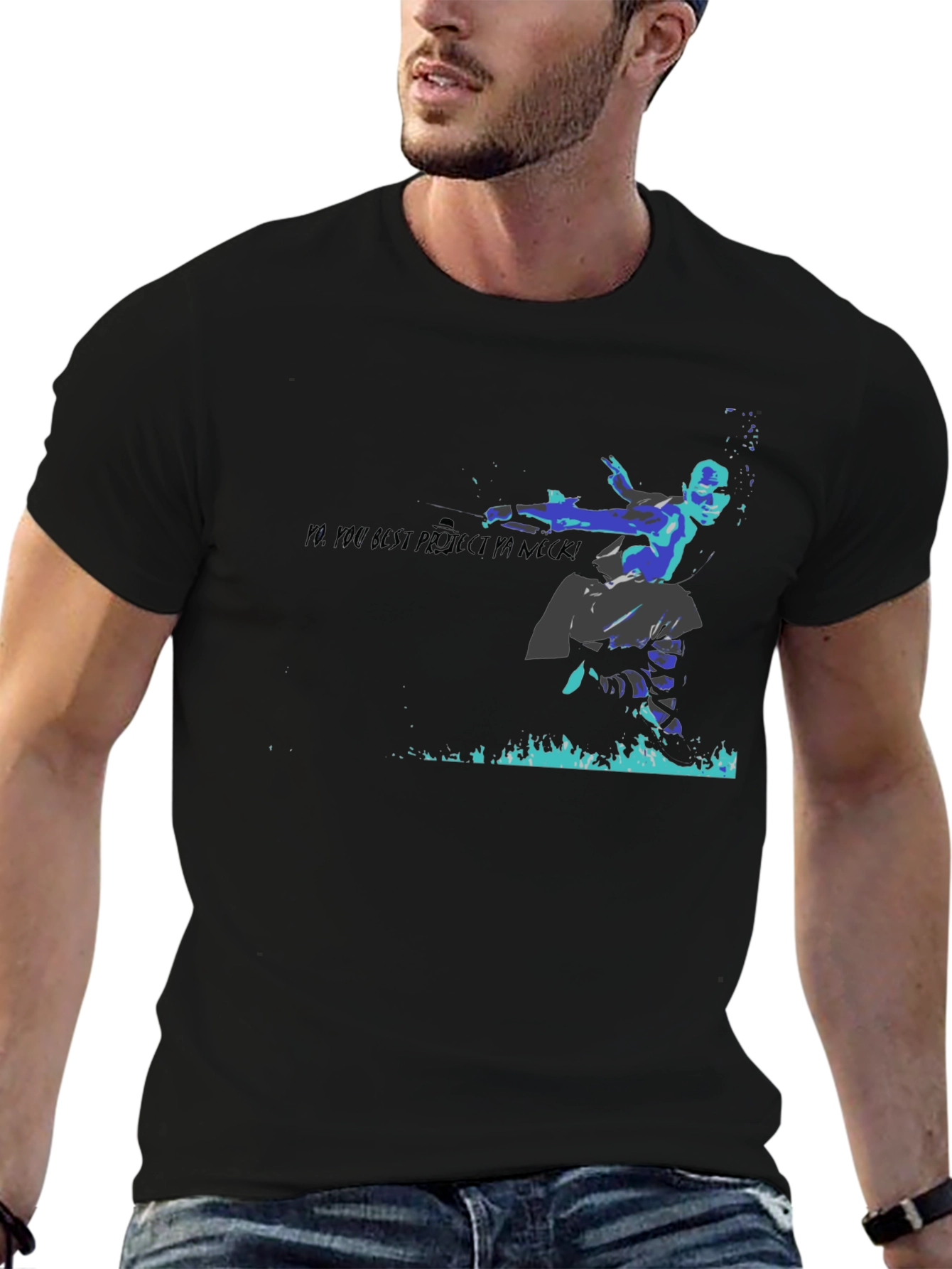 Martial Arts Graphic Tee - Black T-Shirt