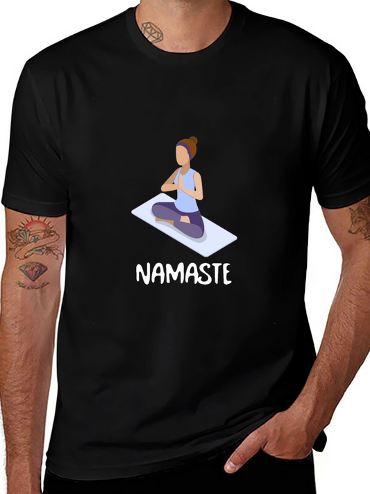 Namaste Yoga Meditation Graphic T-Shirt