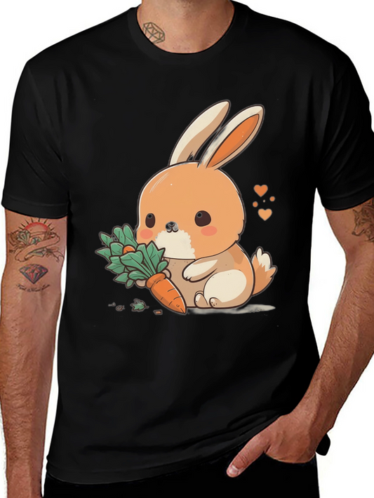 Cute Bunny Carrot Graphic Tee