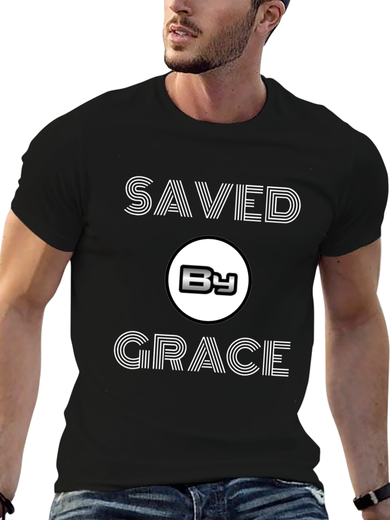 Saved By Grace Graphic T-Shirt Christian Apparel
