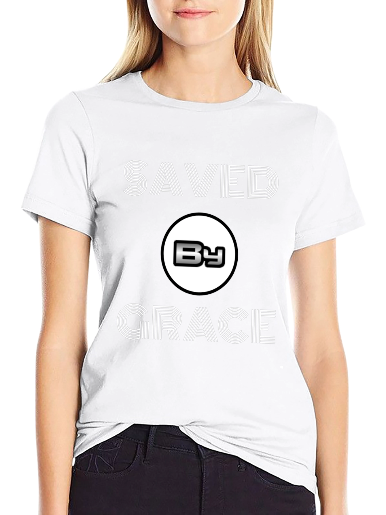 Saved By Grace Graphic T-Shirt Christian Apparel