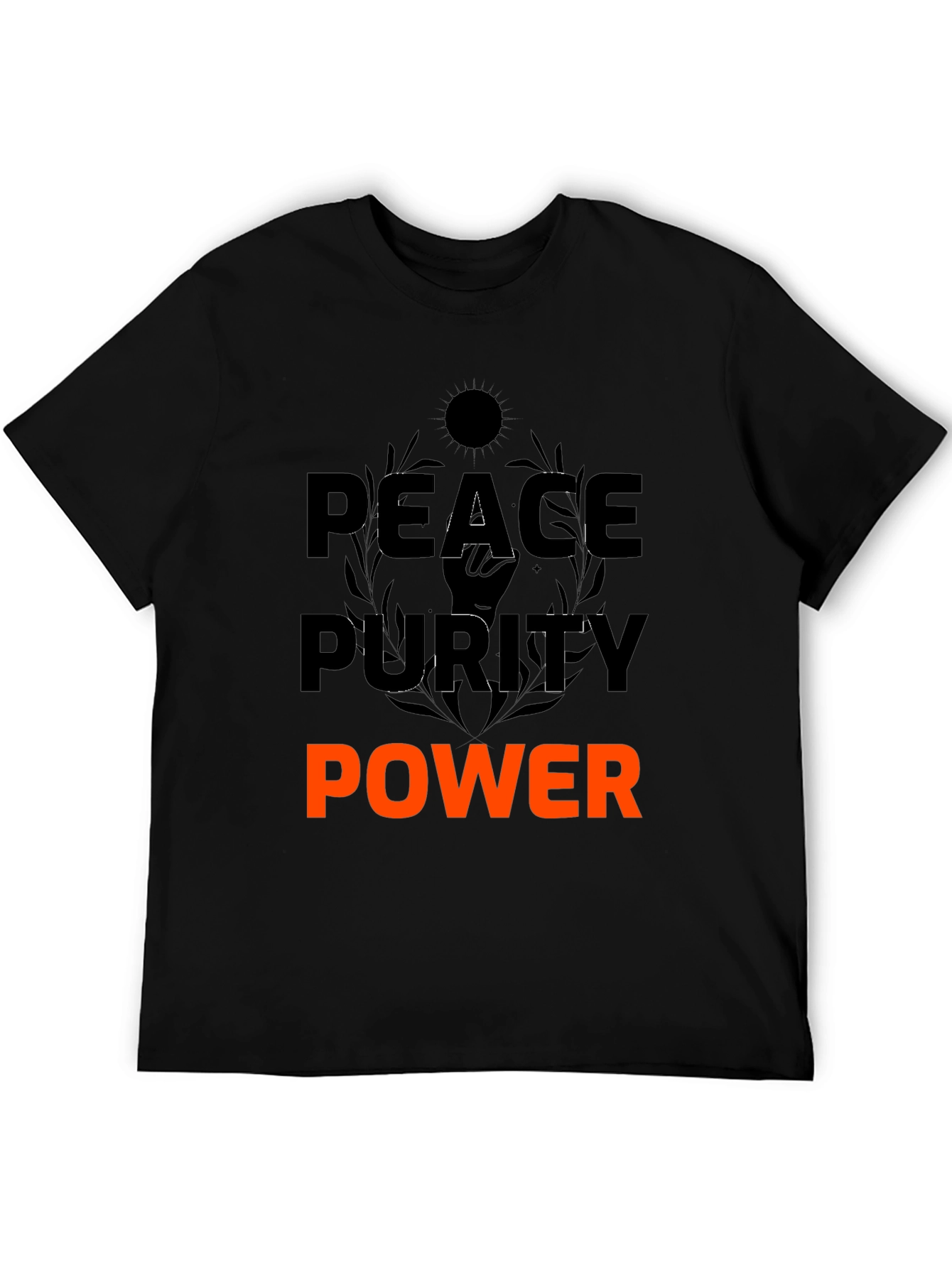 Peace Purity Power T-Shirt - Motivational Graphic Tee