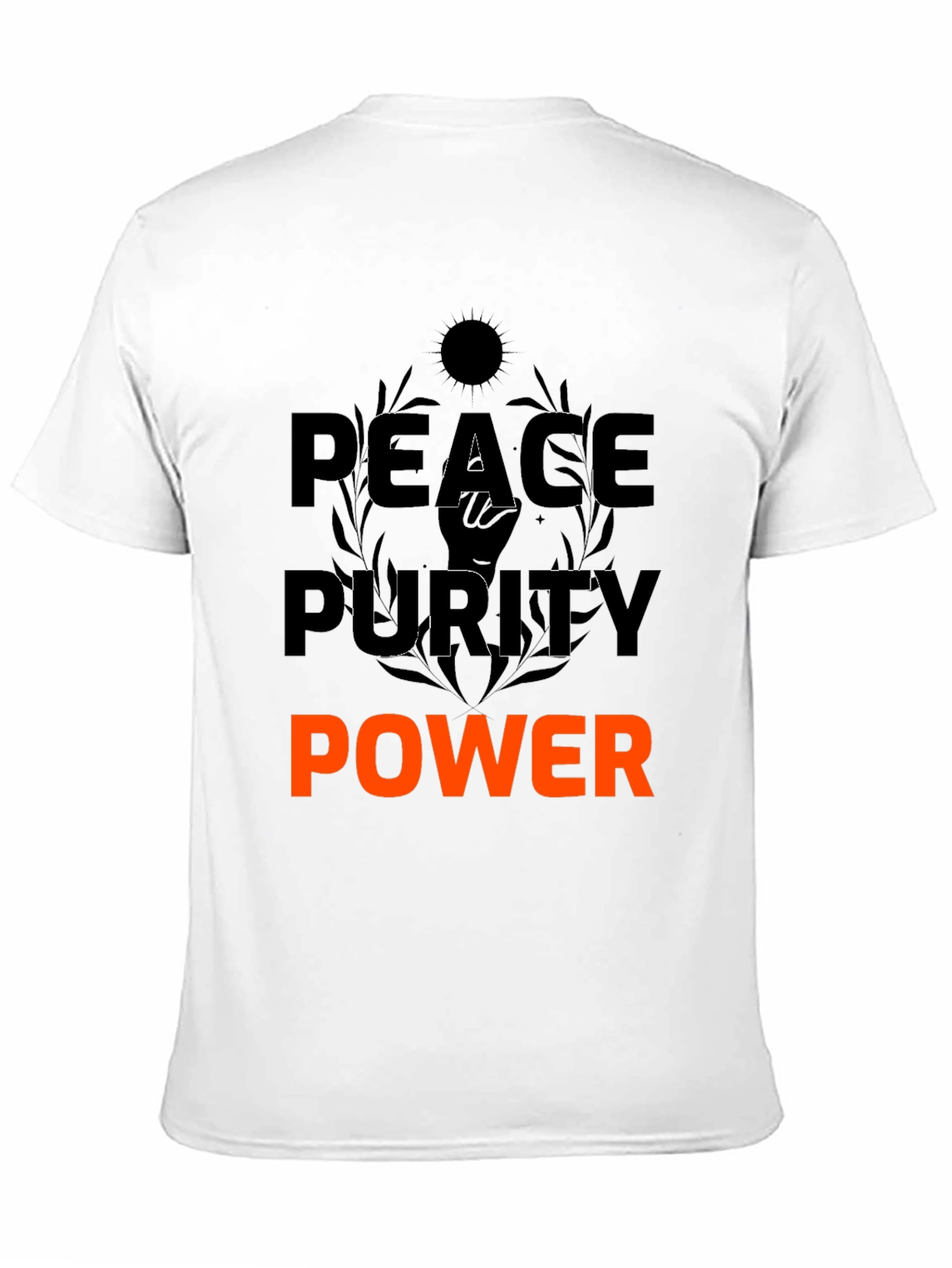 Peace Purity Power T-Shirt - Motivational Graphic Tee