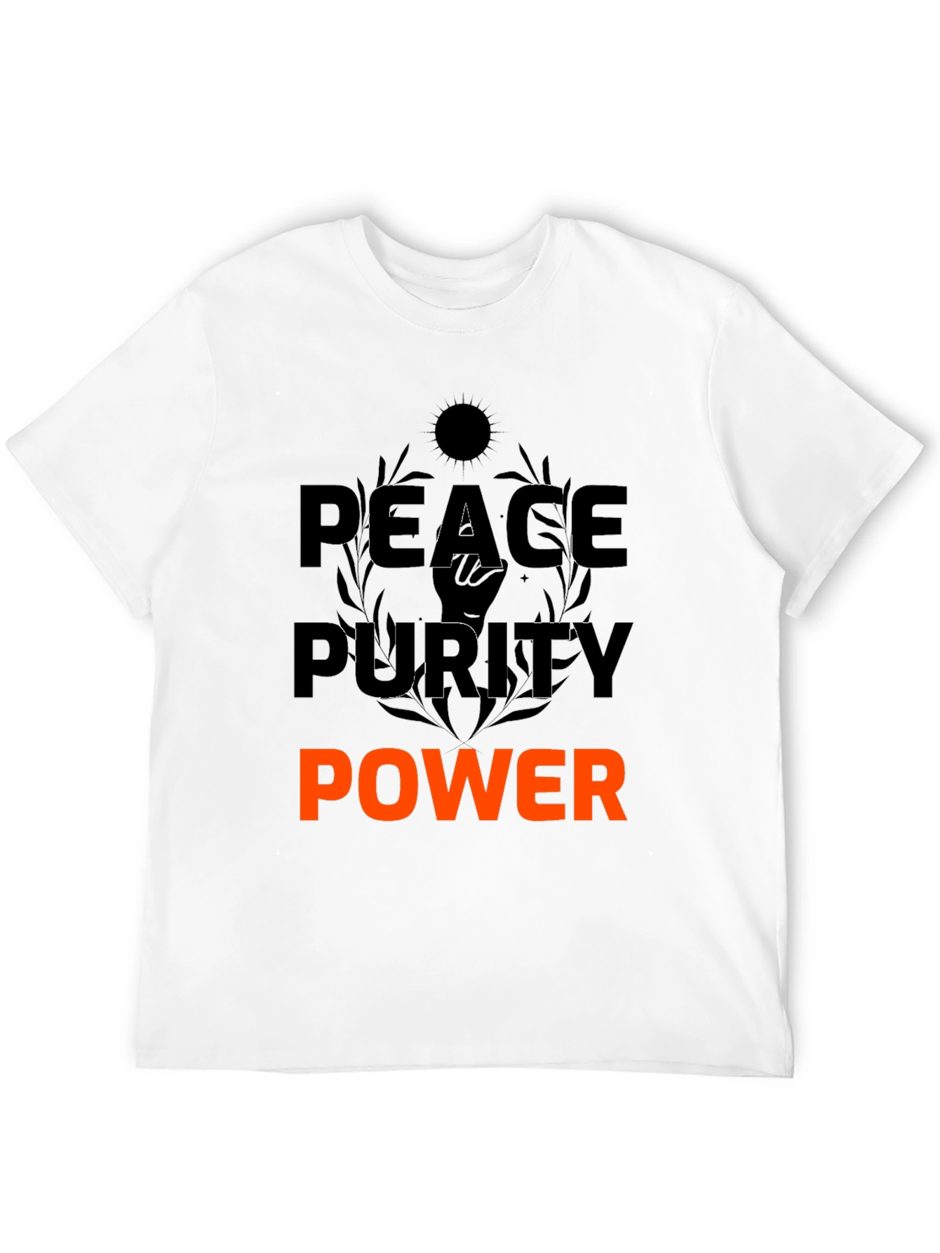 Peace Purity Power T-Shirt - Motivational Graphic Tee