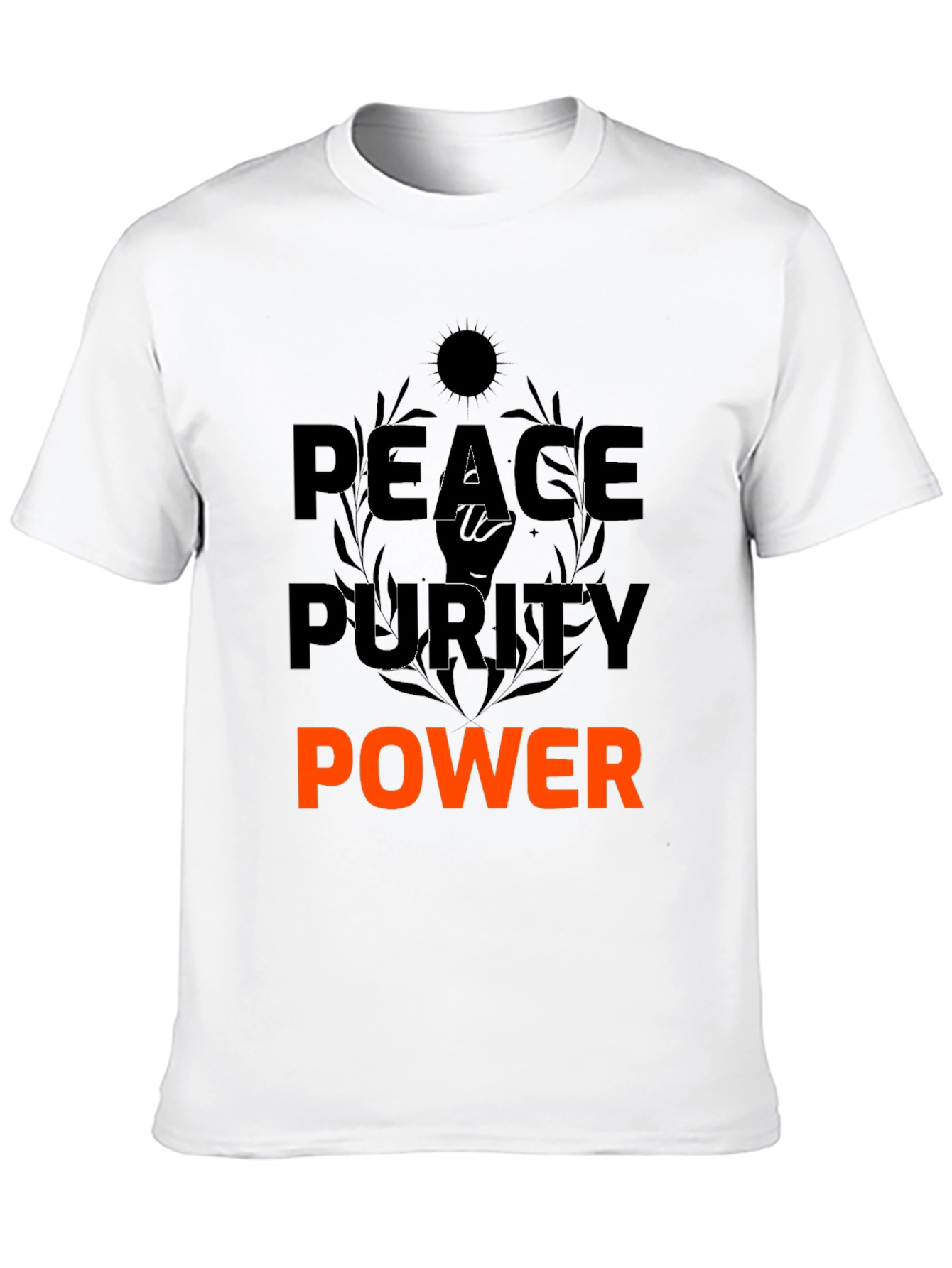 Peace Purity Power T-Shirt - Motivational Graphic Tee