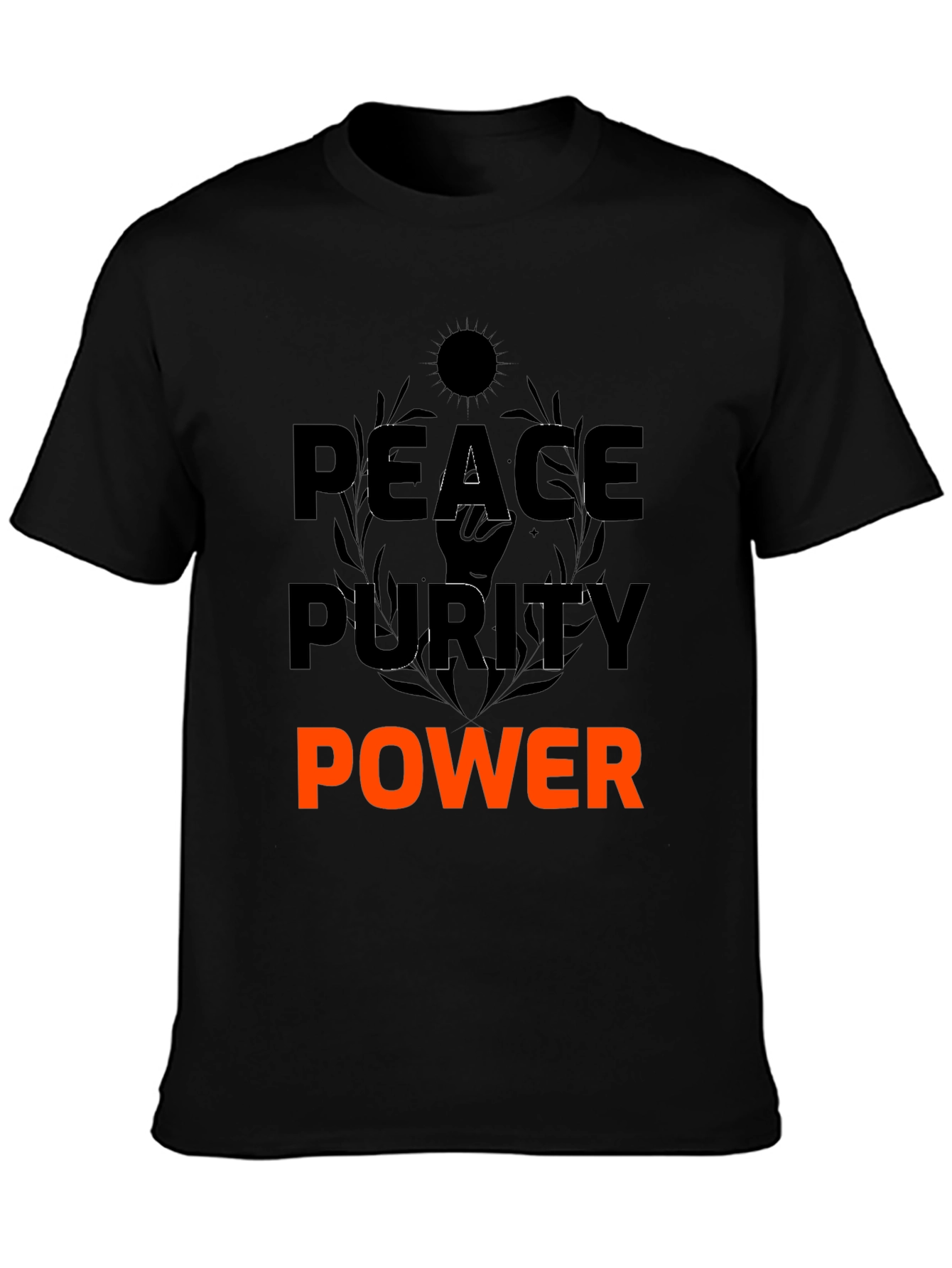 Peace Purity Power T-Shirt - Motivational Graphic Tee