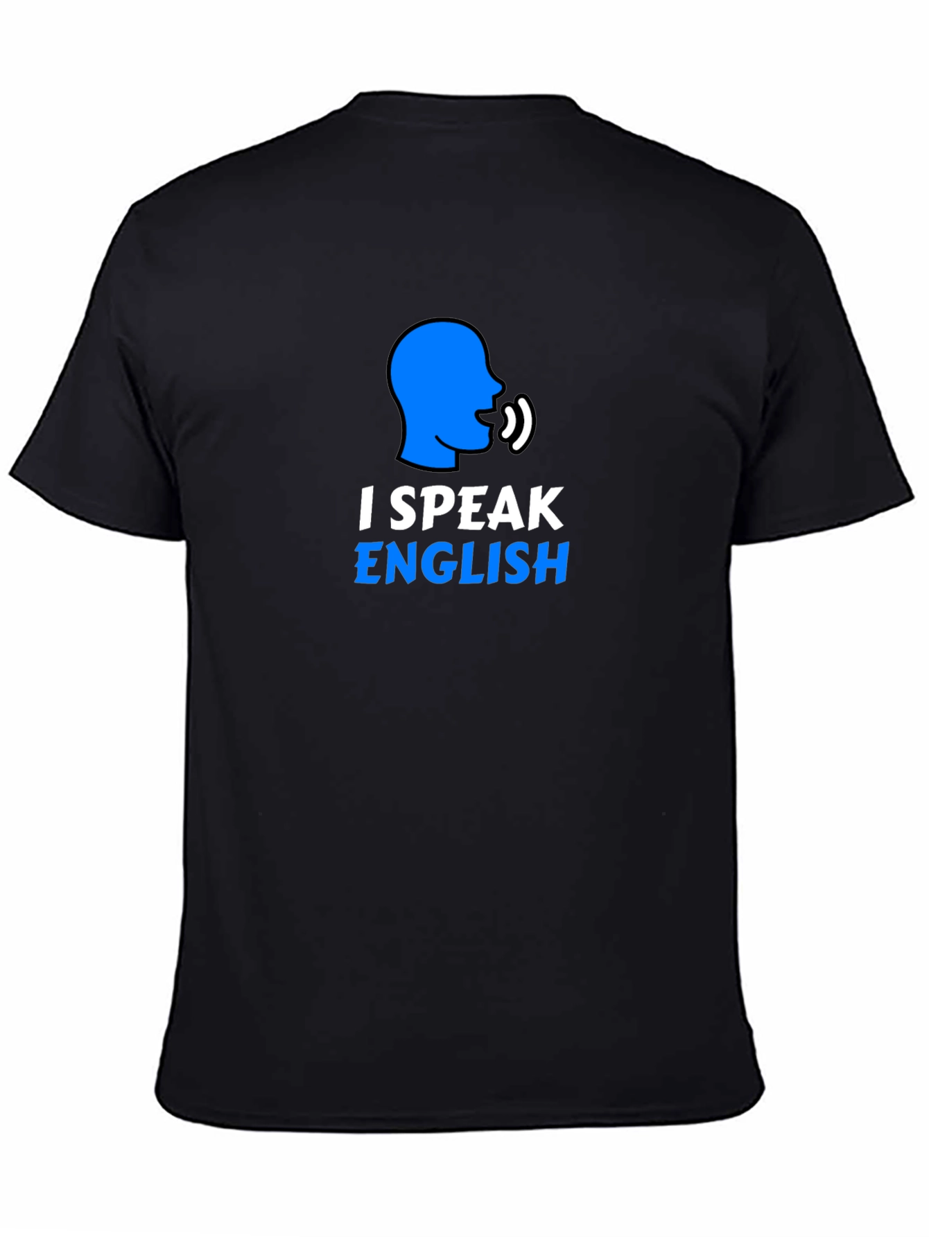 I Speak English Graphic T-Shirt - Black