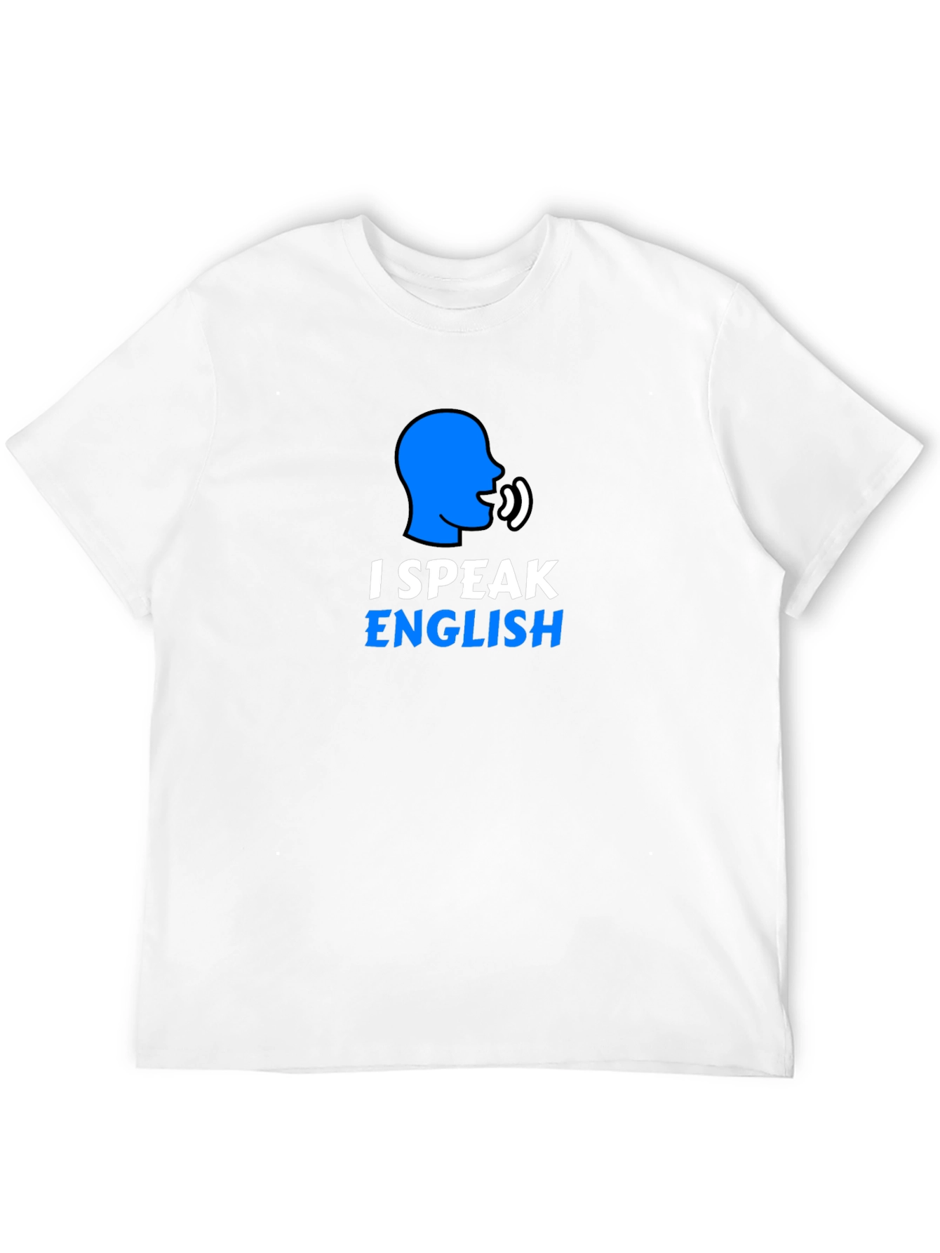 I Speak English Graphic T-Shirt - Black