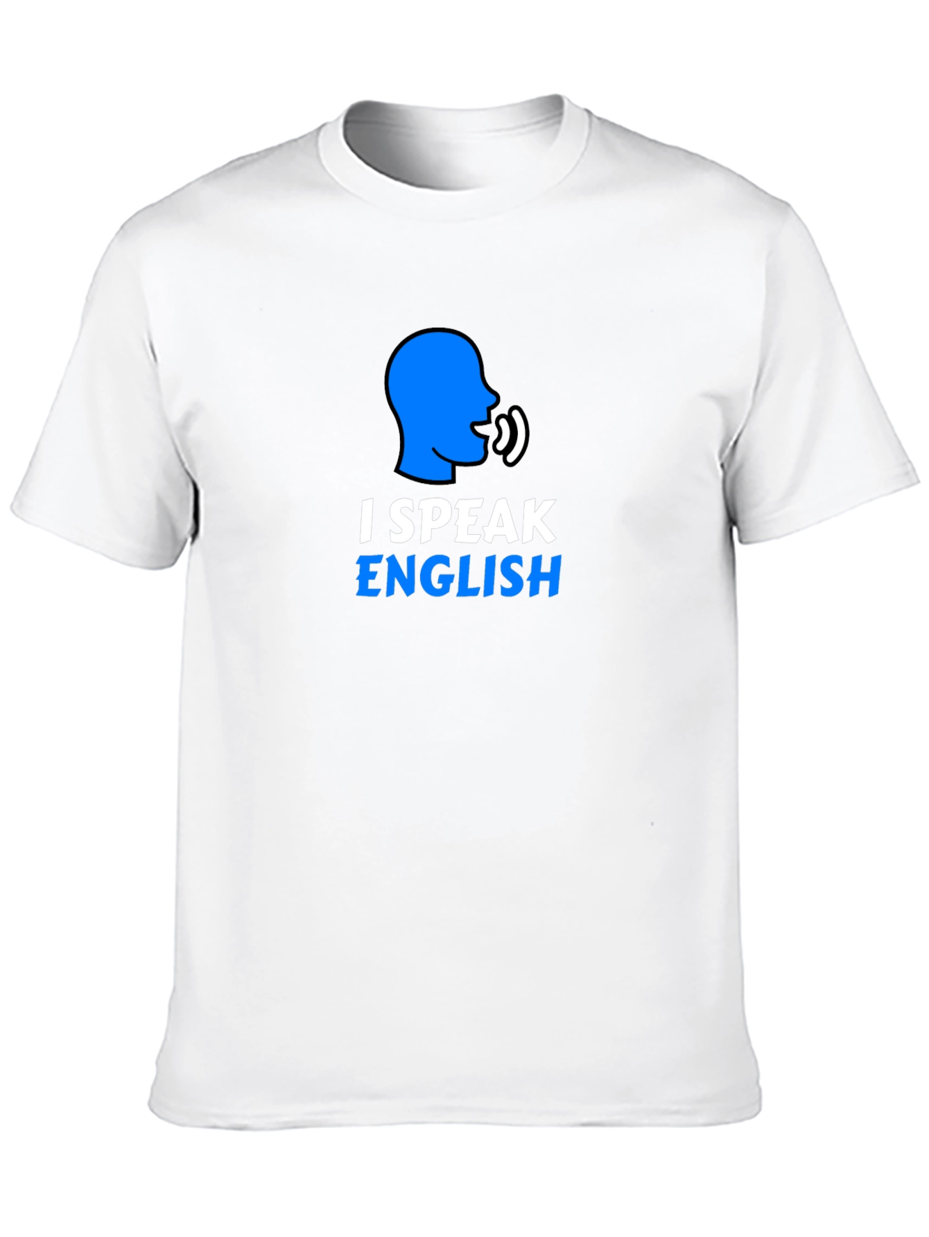 I Speak English Graphic T-Shirt - Black