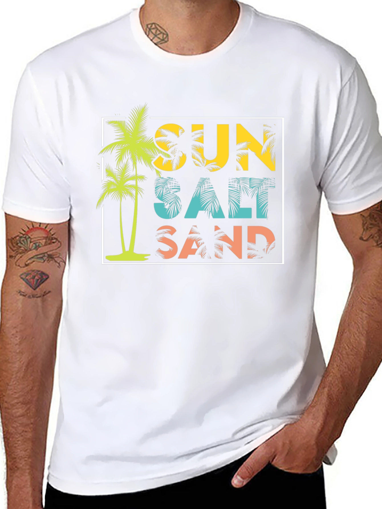 Sun Salt Sand Black T-Shirt