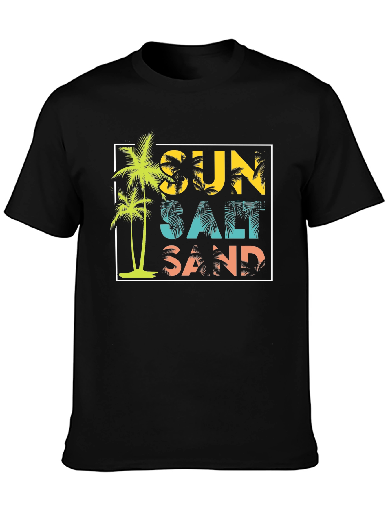 Sun Salt Sand Black T-Shirt
