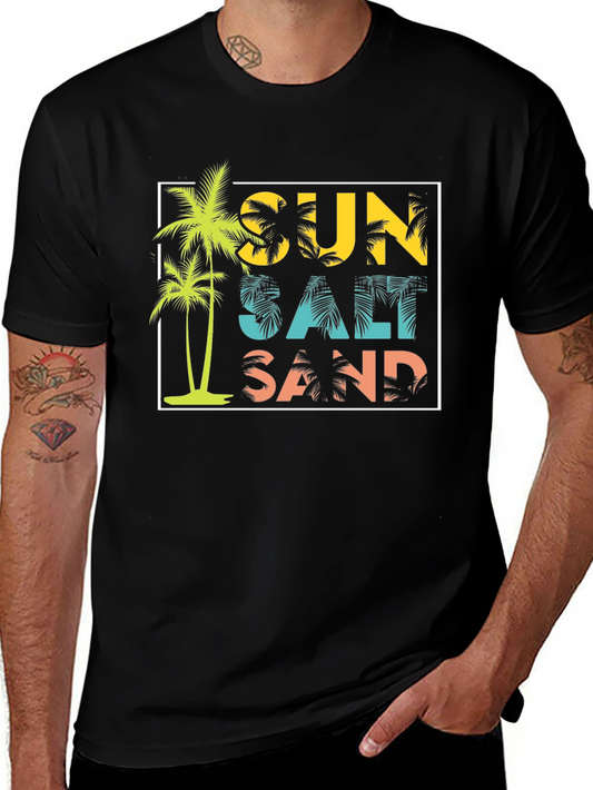 Sun Salt Sand Black T-Shirt