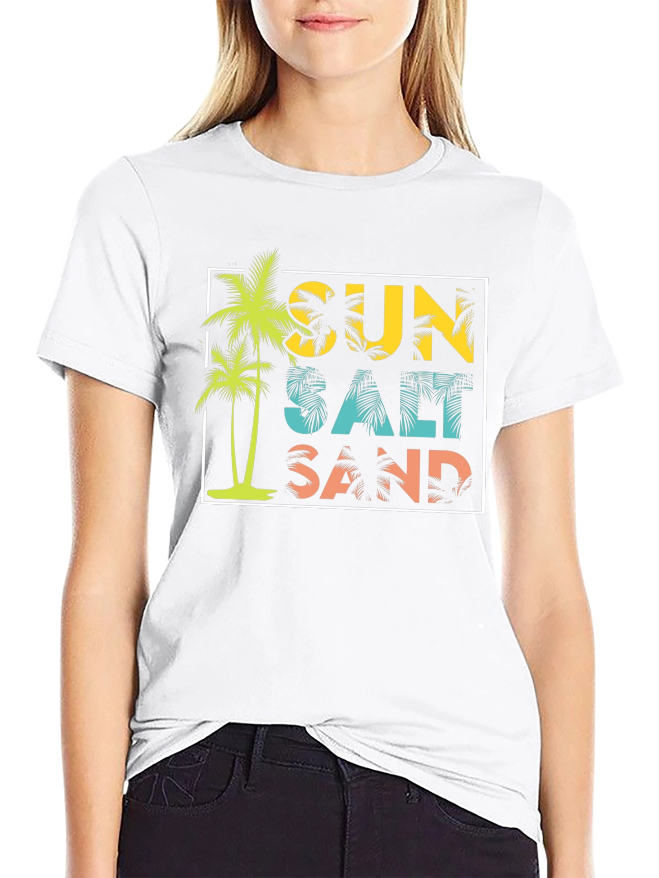 Sun Salt Sand Black T-Shirt