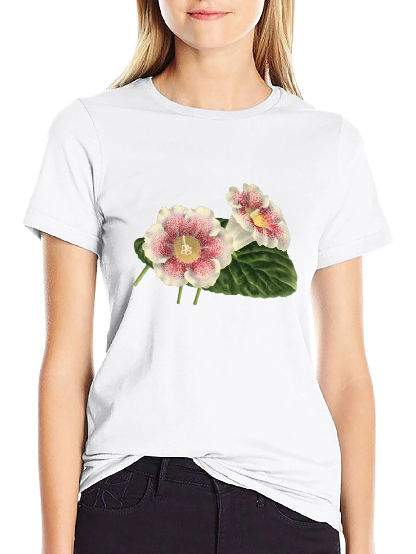 Floral Print Tee - Unique Blossom Design