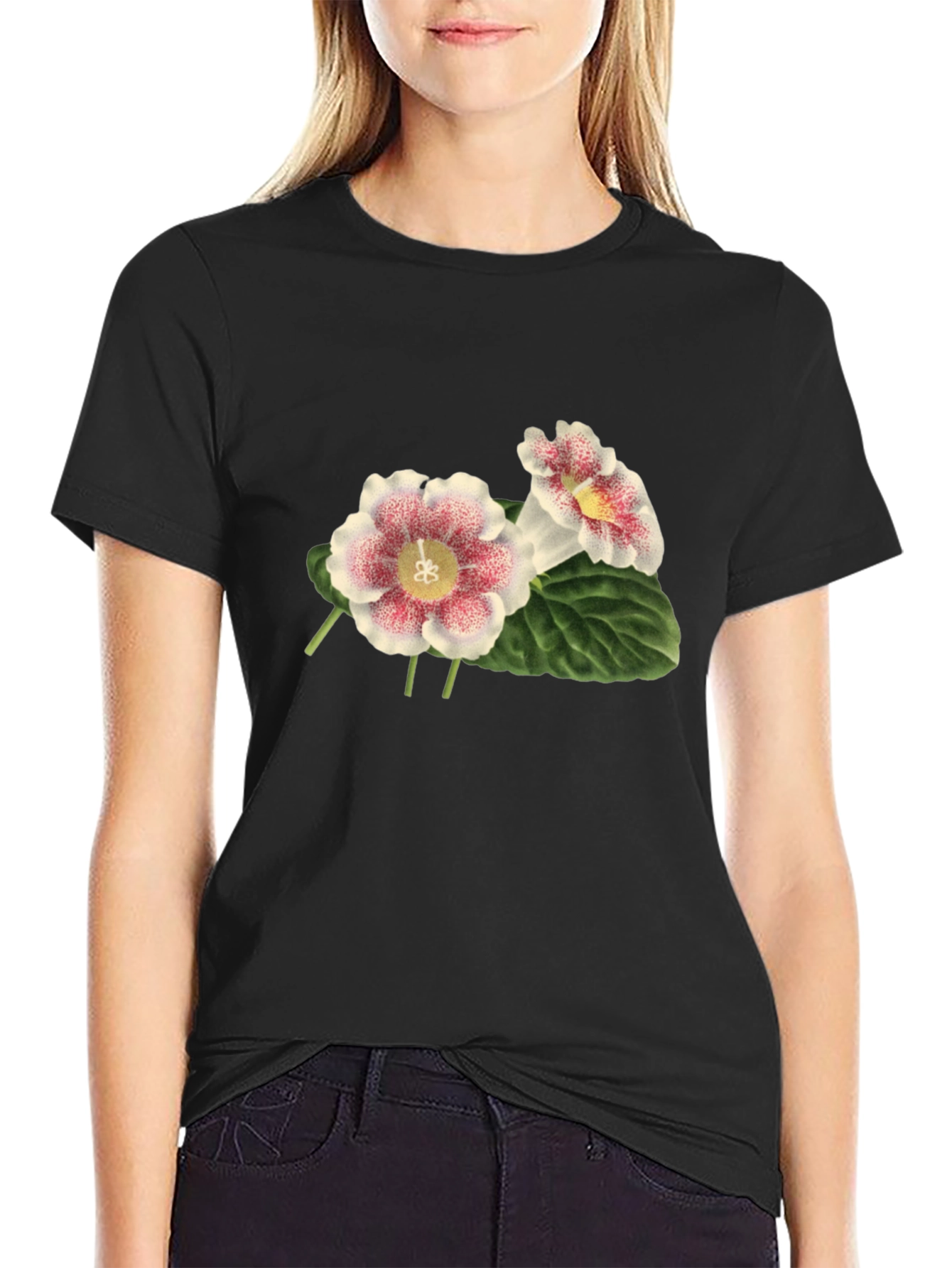 Floral Print Tee - Unique Blossom Design