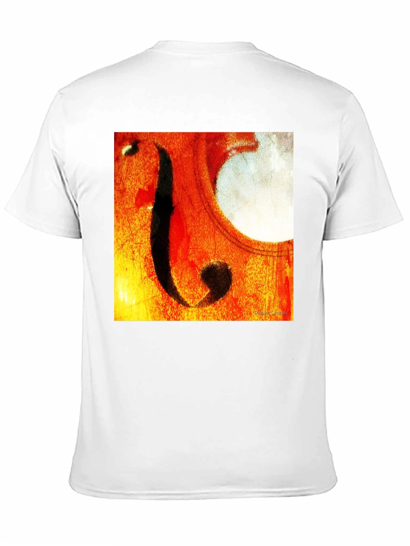 Abstract Cello F-Hole Graphic T-Shirt
