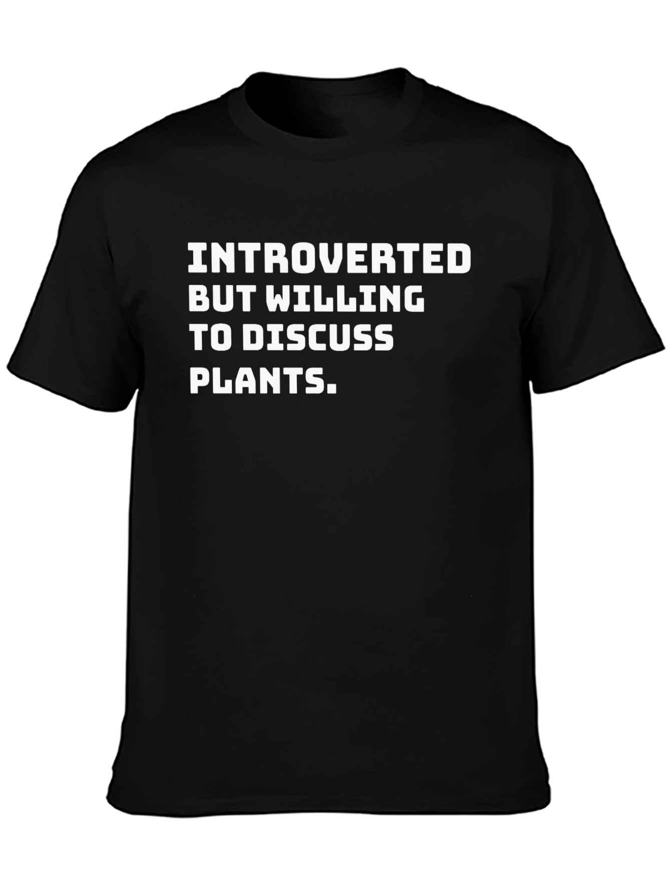 Introverted Plant Lover T-Shirt - Black