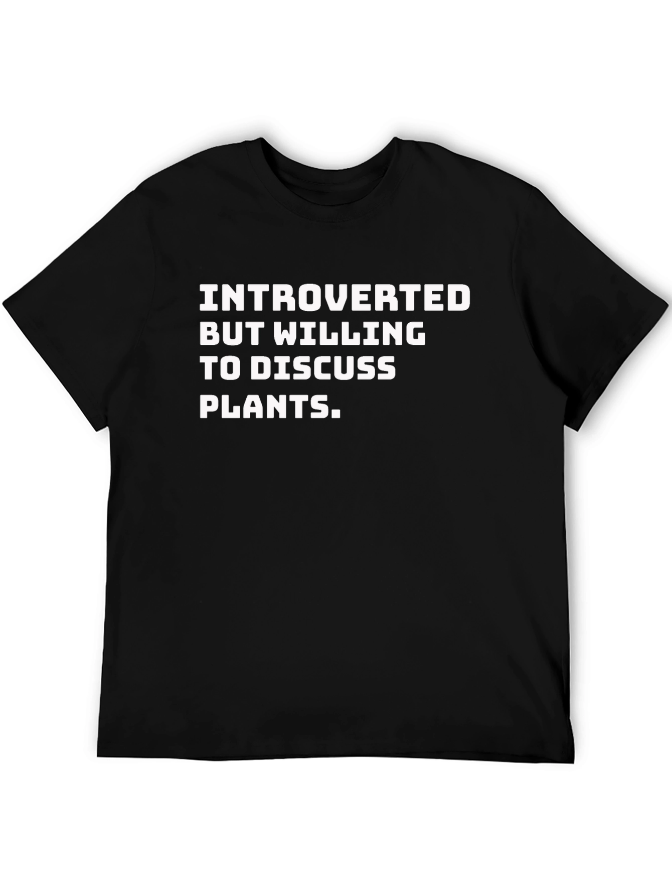 Introverted Plant Lover T-Shirt - Black
