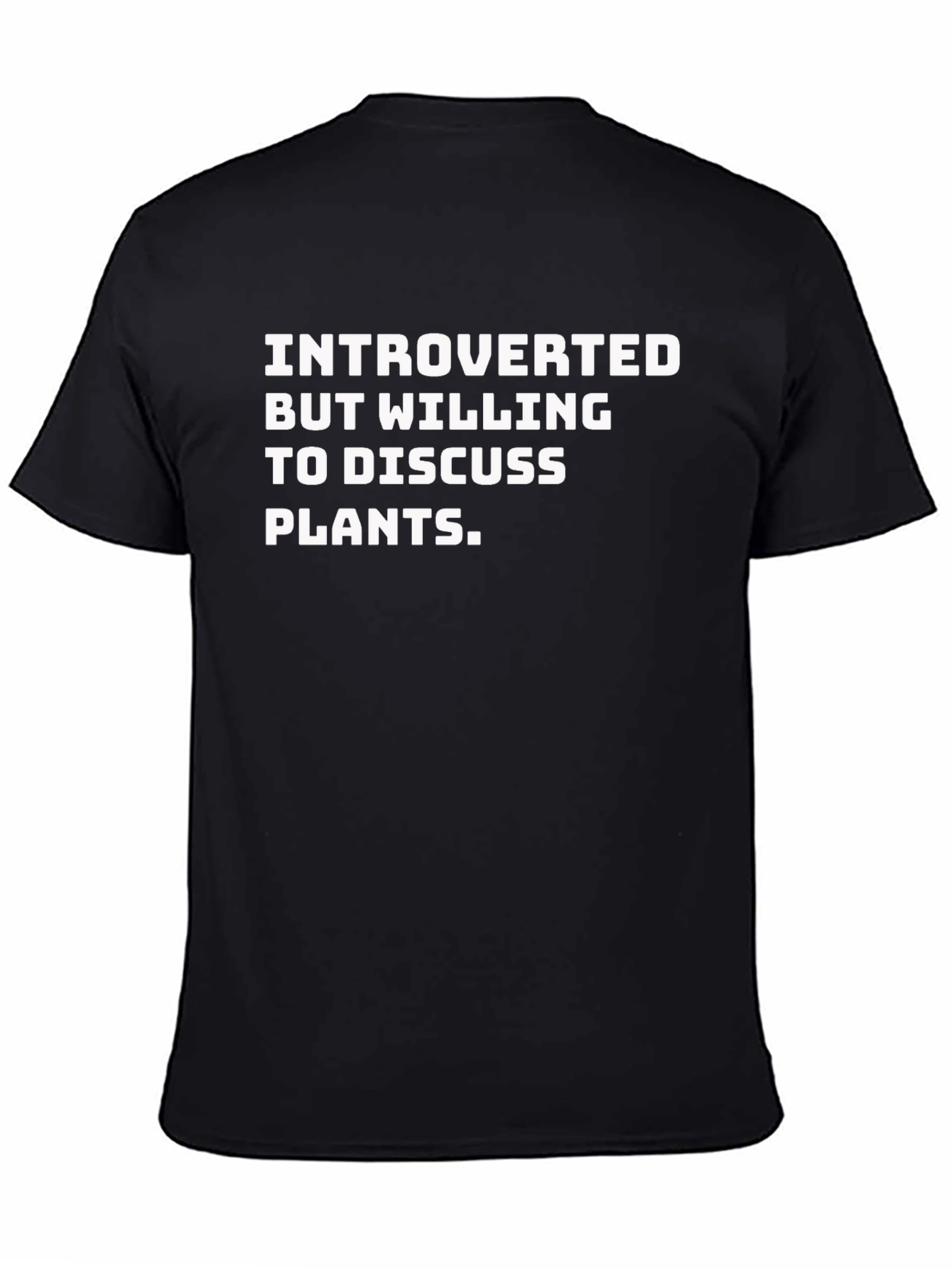 Introverted Plant Lover T-Shirt - Black