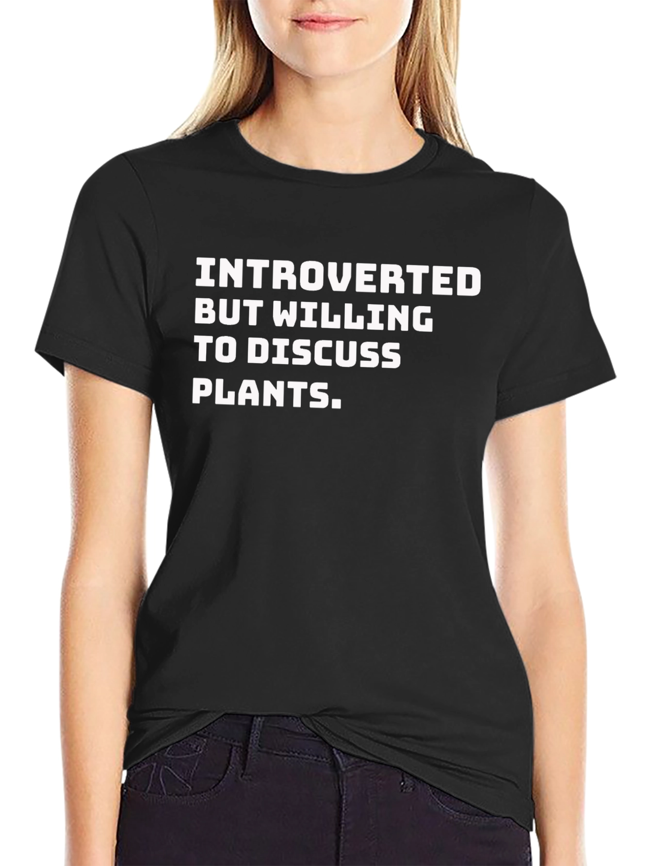 Introverted Plant Lover T-Shirt - Black