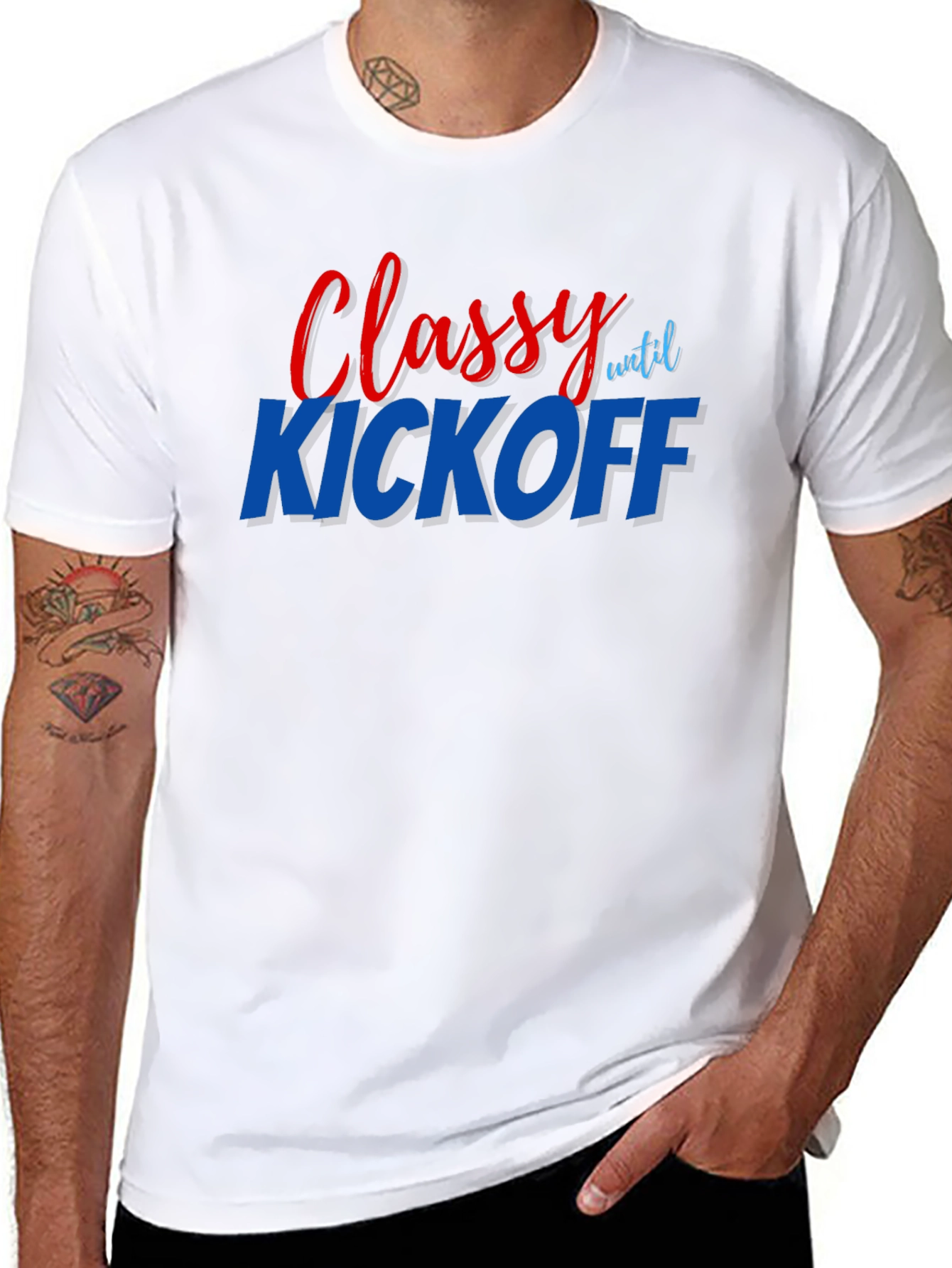 Classy Until Kickoff Graphic Tee