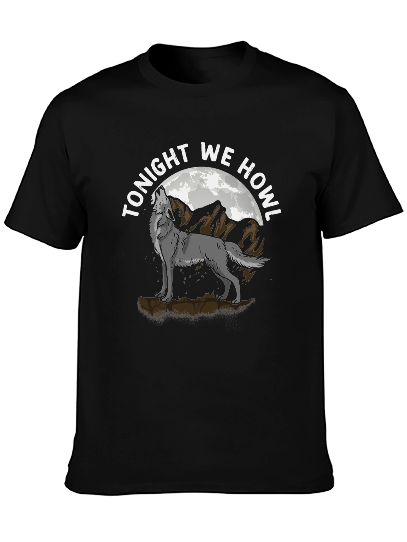 Tonight We Howl Wolf Graphic T-Shirt