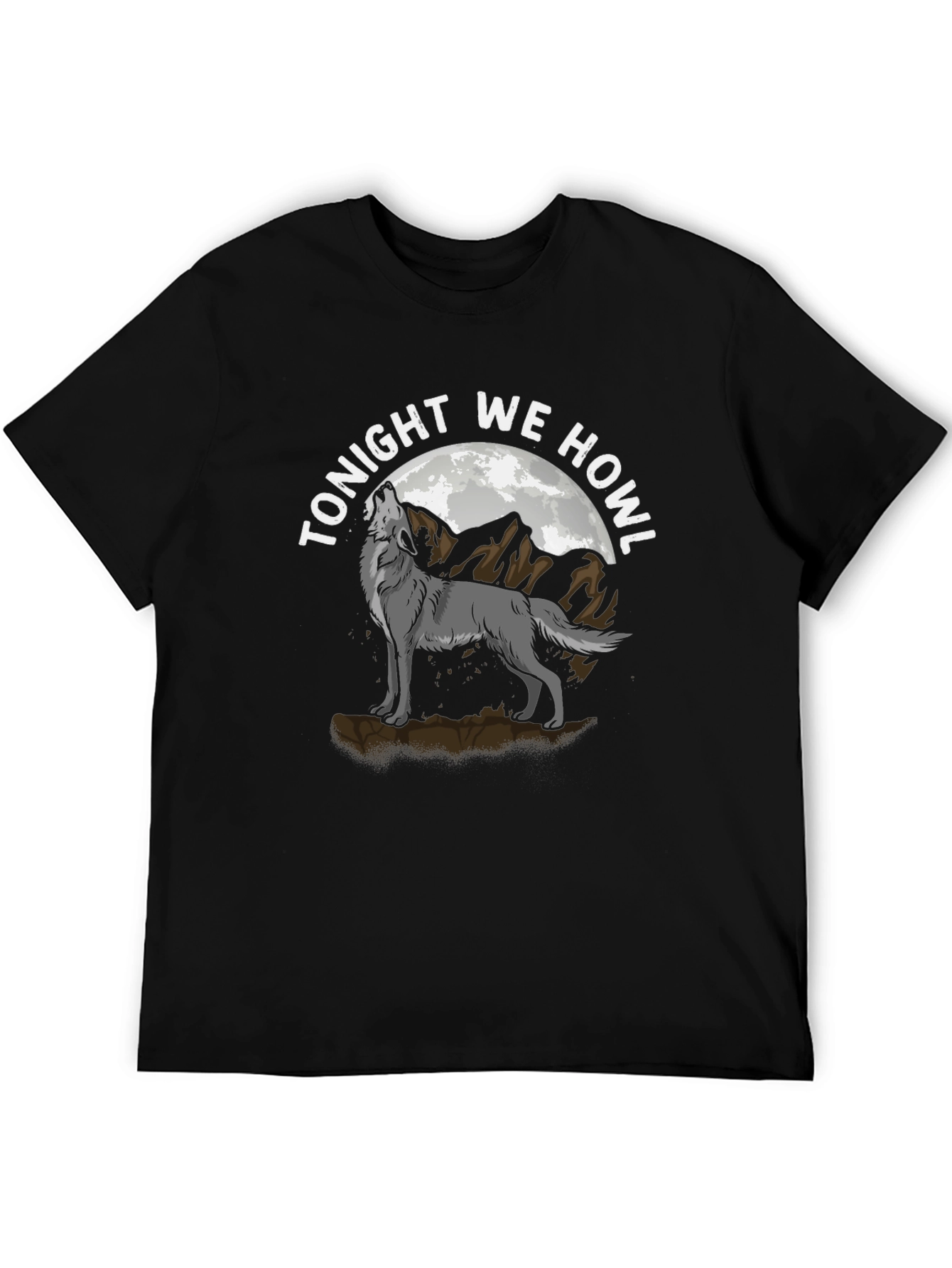 Tonight We Howl Wolf Graphic T-Shirt
