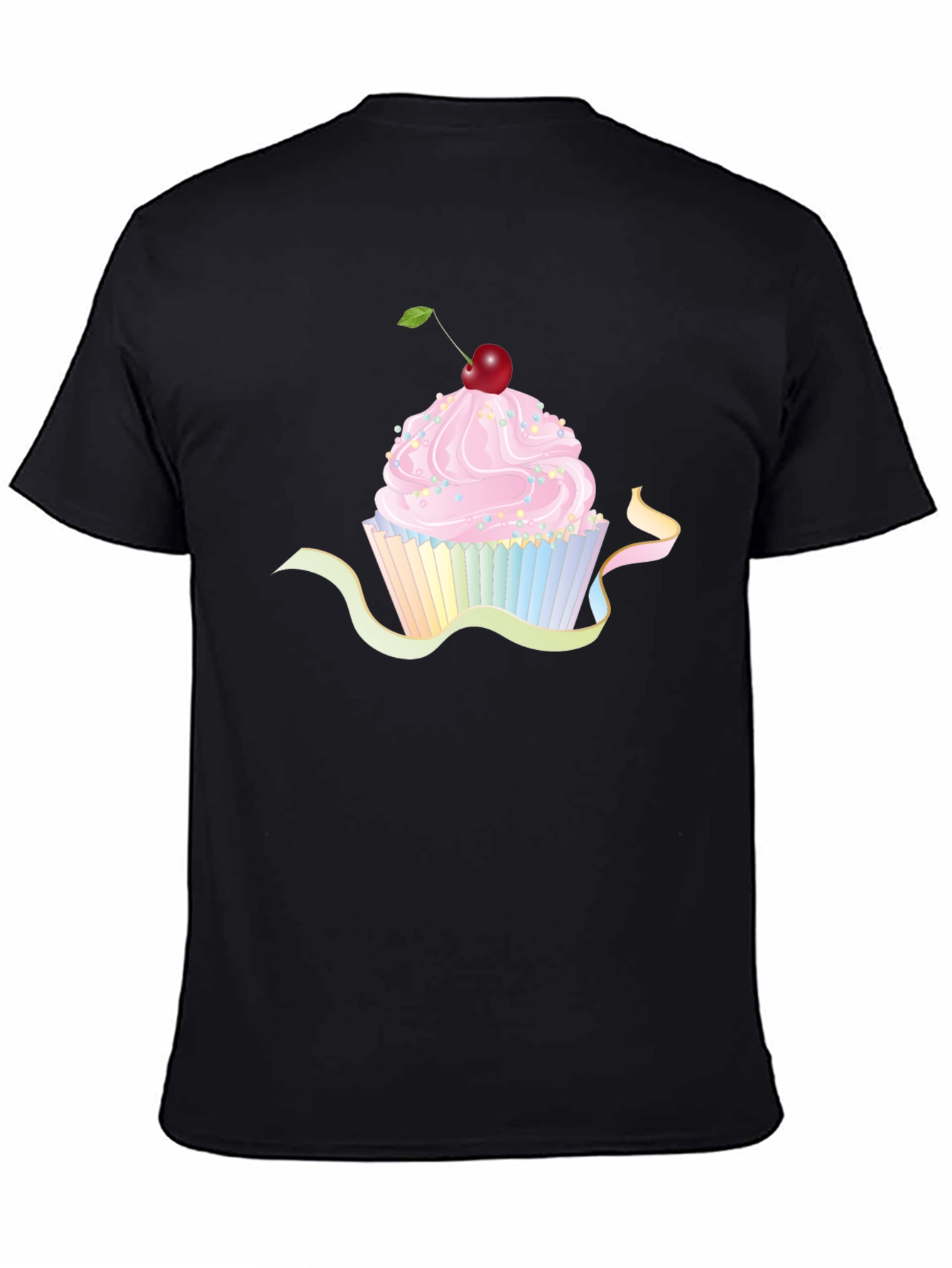 Cupcake Graphic Black T-Shirt