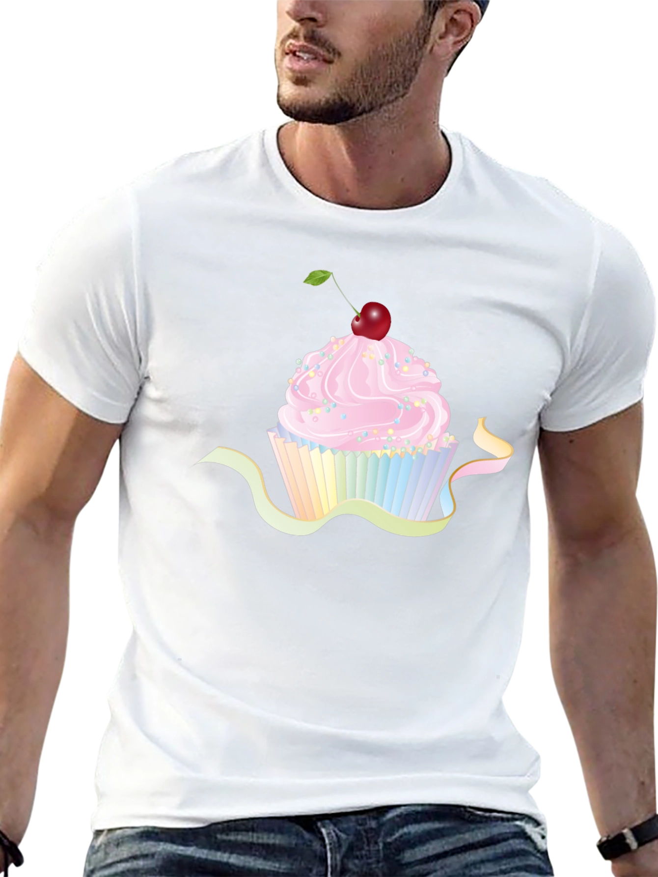 Cupcake Graphic Black T-Shirt