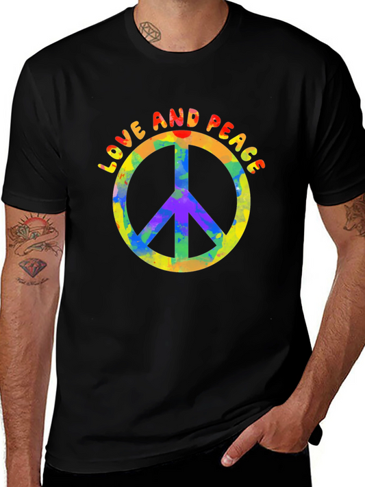 Love & Peace Graphic Tee - Retro Vibe