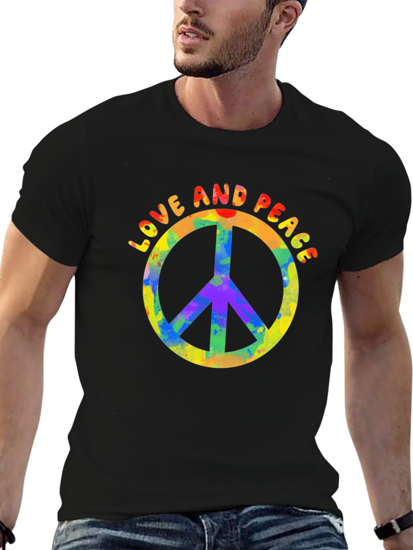 Love & Peace Graphic Tee - Retro Vibe