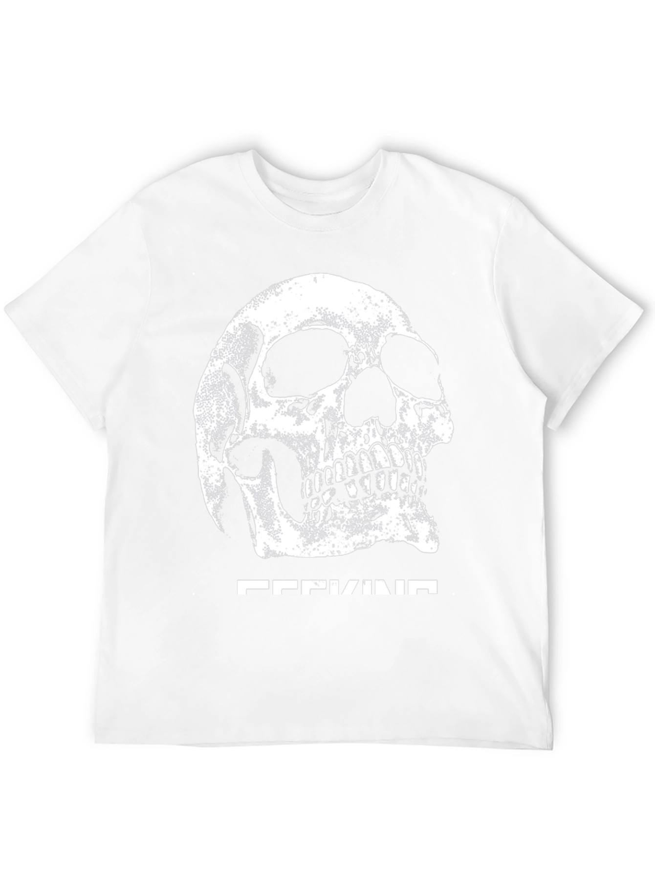 Skull Graphic Tee - Black Cotton Blend