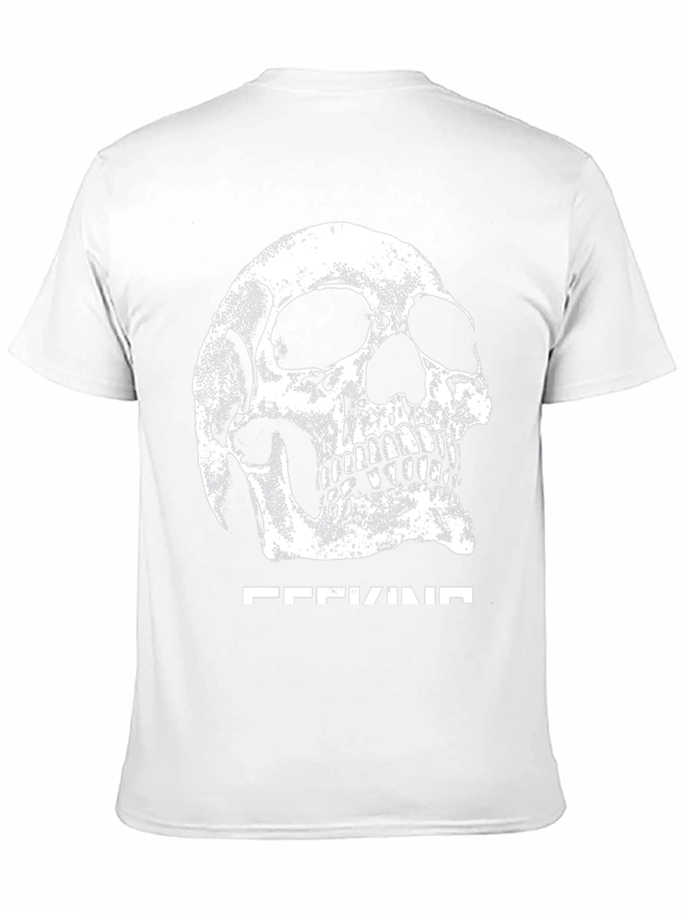 Skull Graphic Tee - Black Cotton Blend