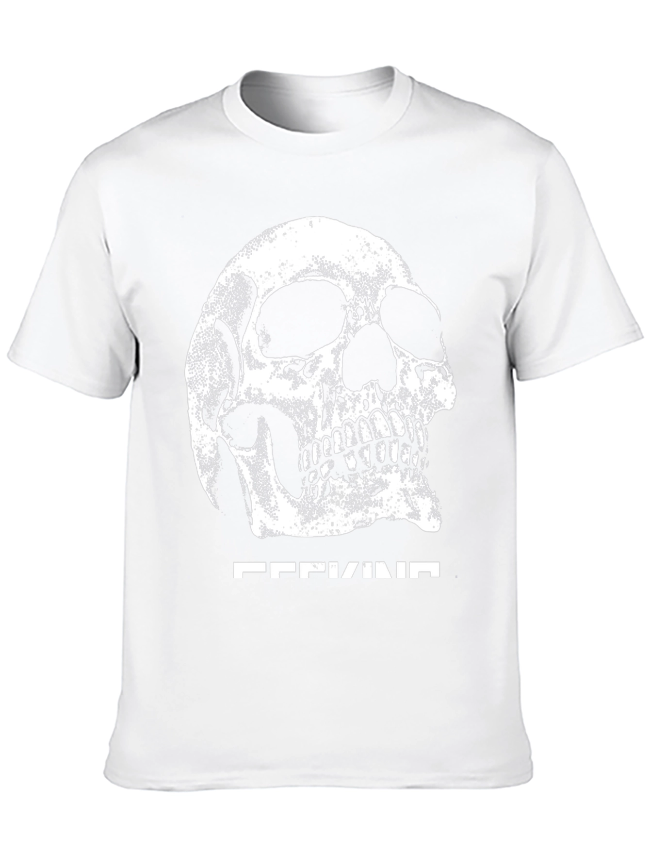 Skull Graphic Tee - Black Cotton Blend