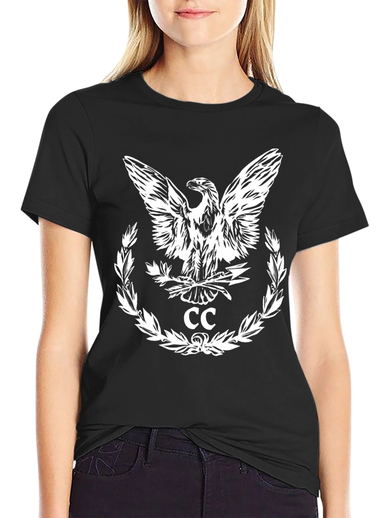 Eagle Emblem Black T-Shirt