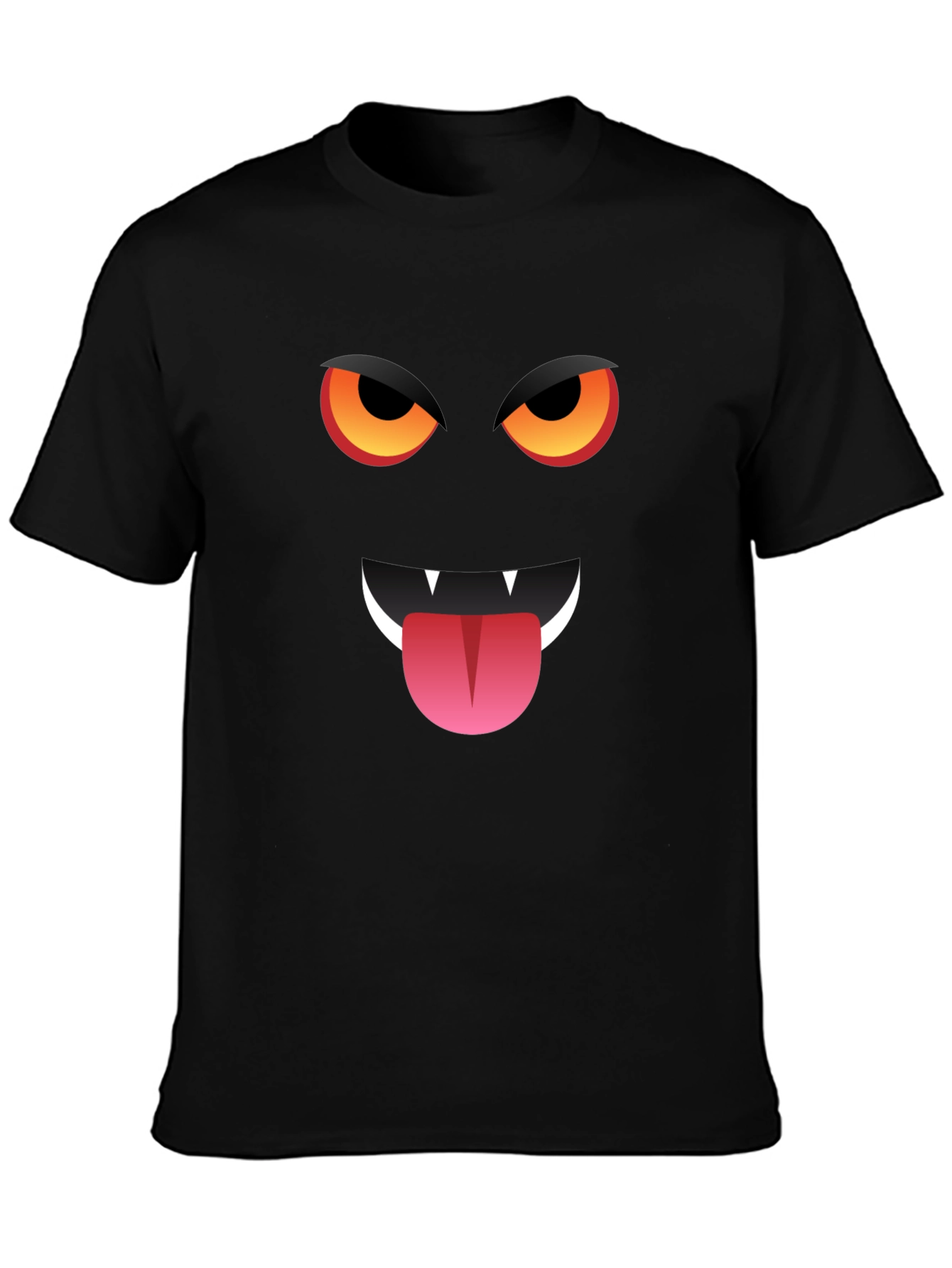 Monster Face Graphic T-Shirt - Halloween Style