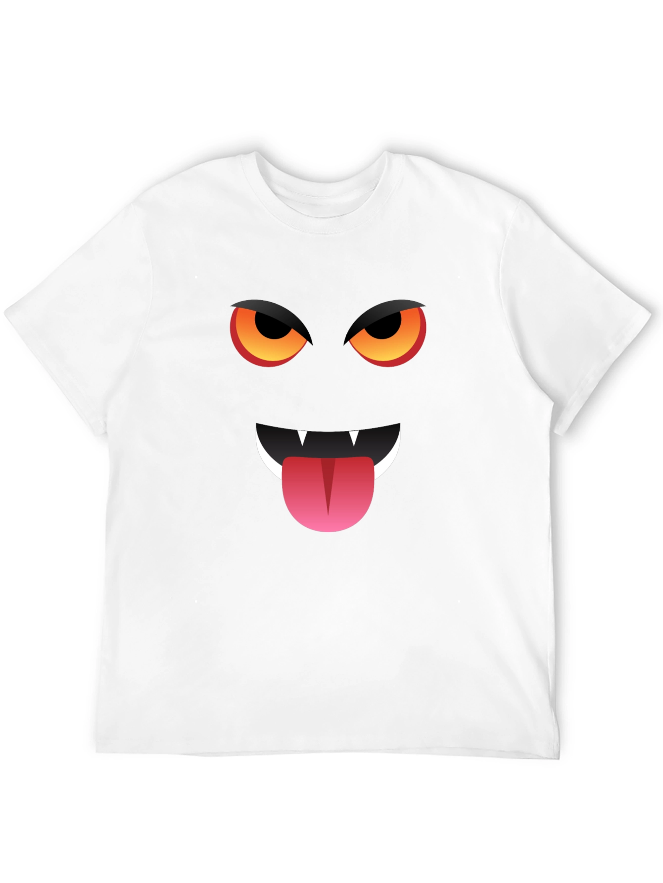 Monster Face Graphic T-Shirt - Halloween Style