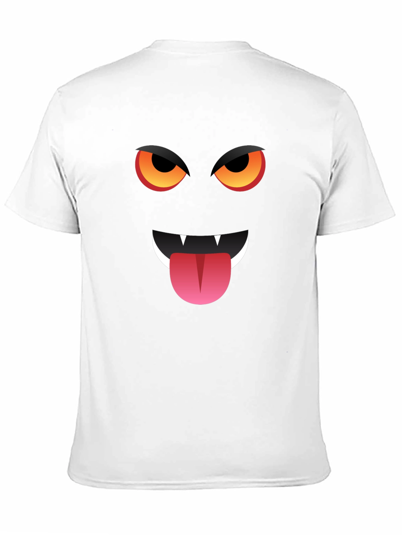 Monster Face Graphic T-Shirt - Halloween Style
