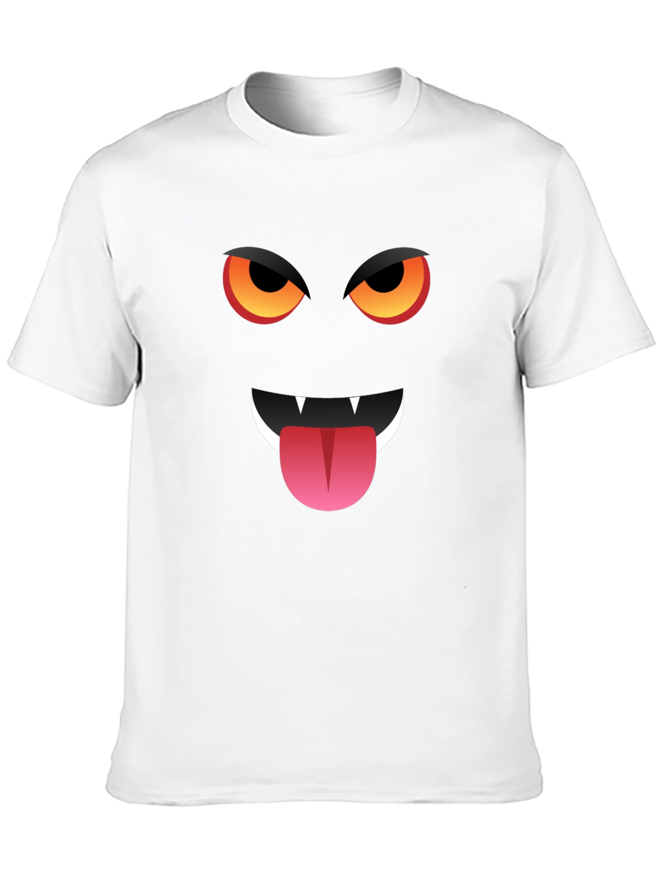 Monster Face Graphic T-Shirt - Halloween Style