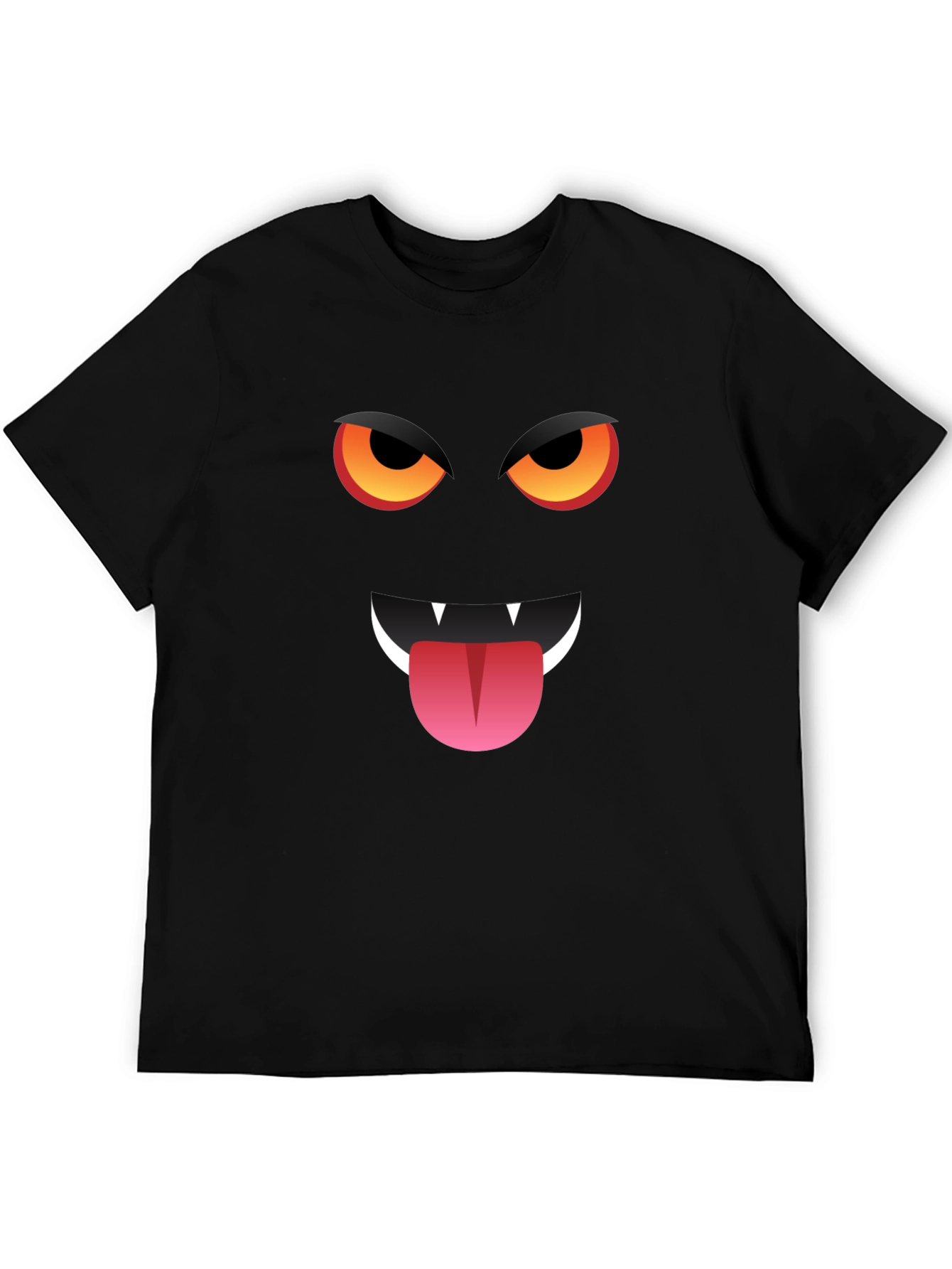 Monster Face Graphic T-Shirt - Halloween Style