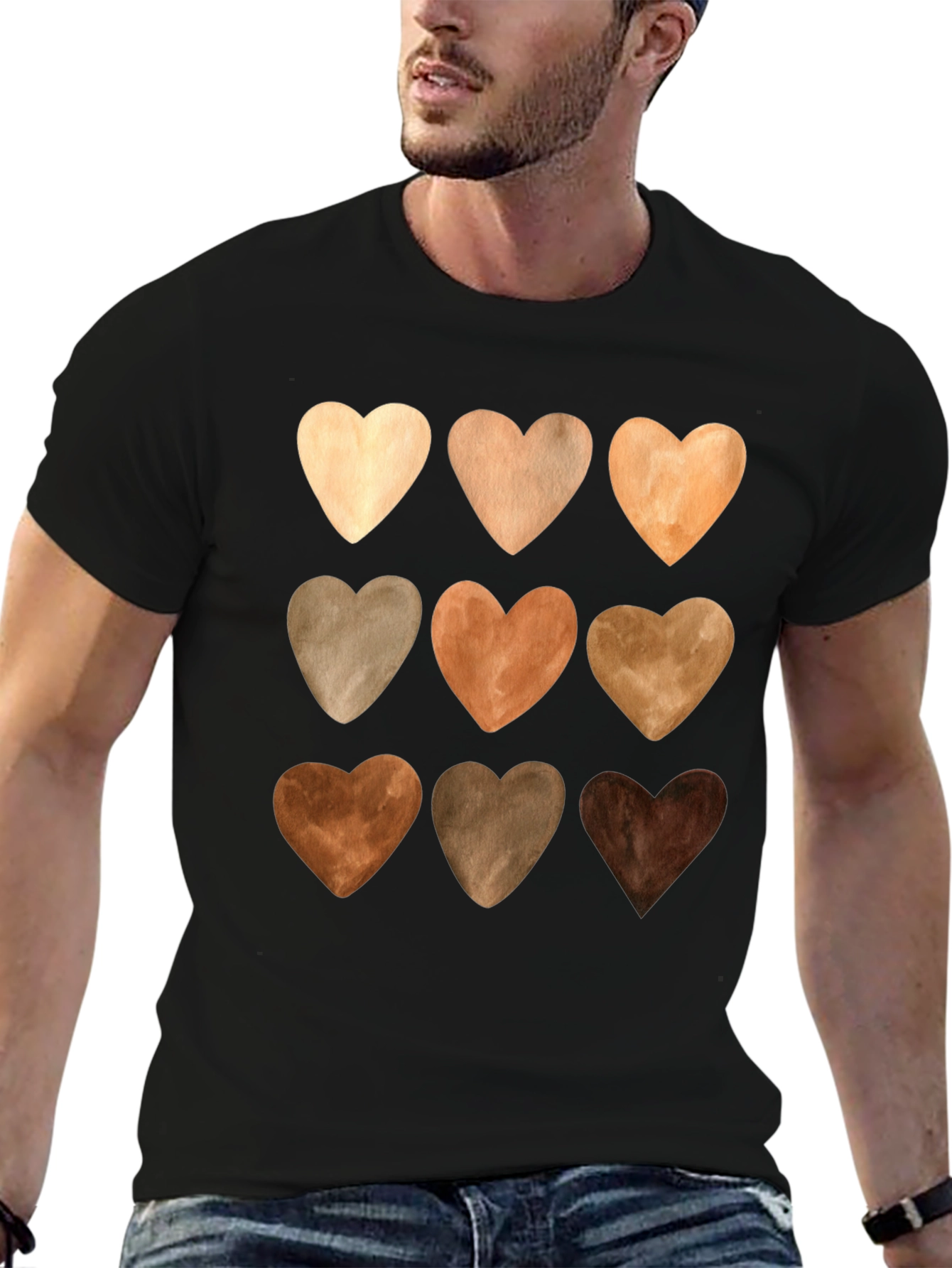 Diversity Love Tee - Nine Heart Tones Unity T-Shirt