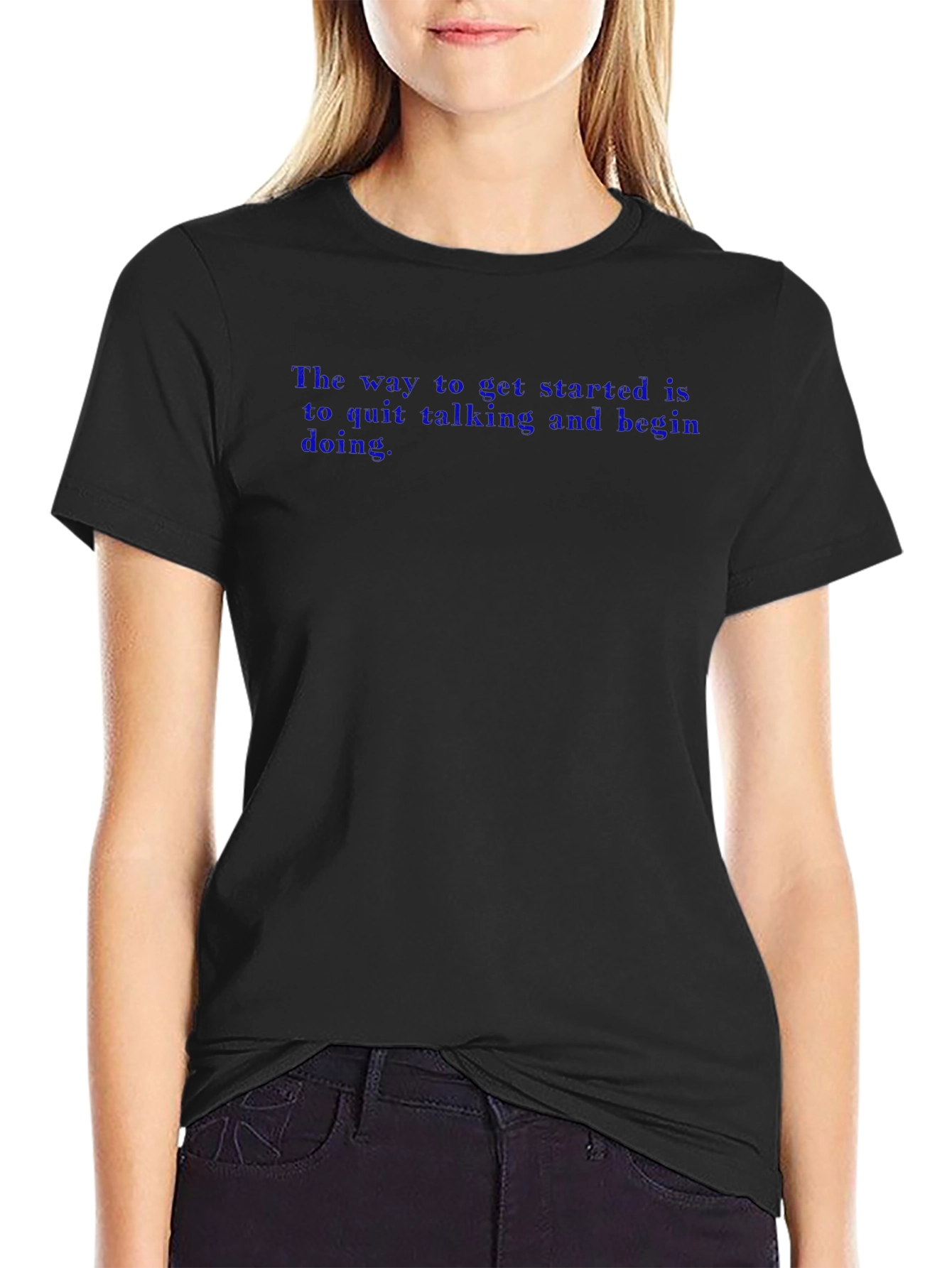 Inspirational Quote Black T-Shirt for Men
