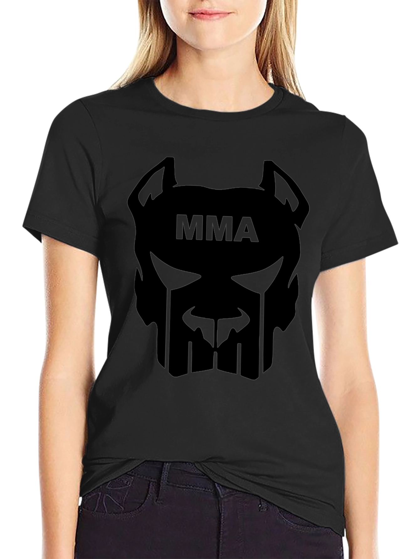 MMA Dog Graphic Black T-Shirt